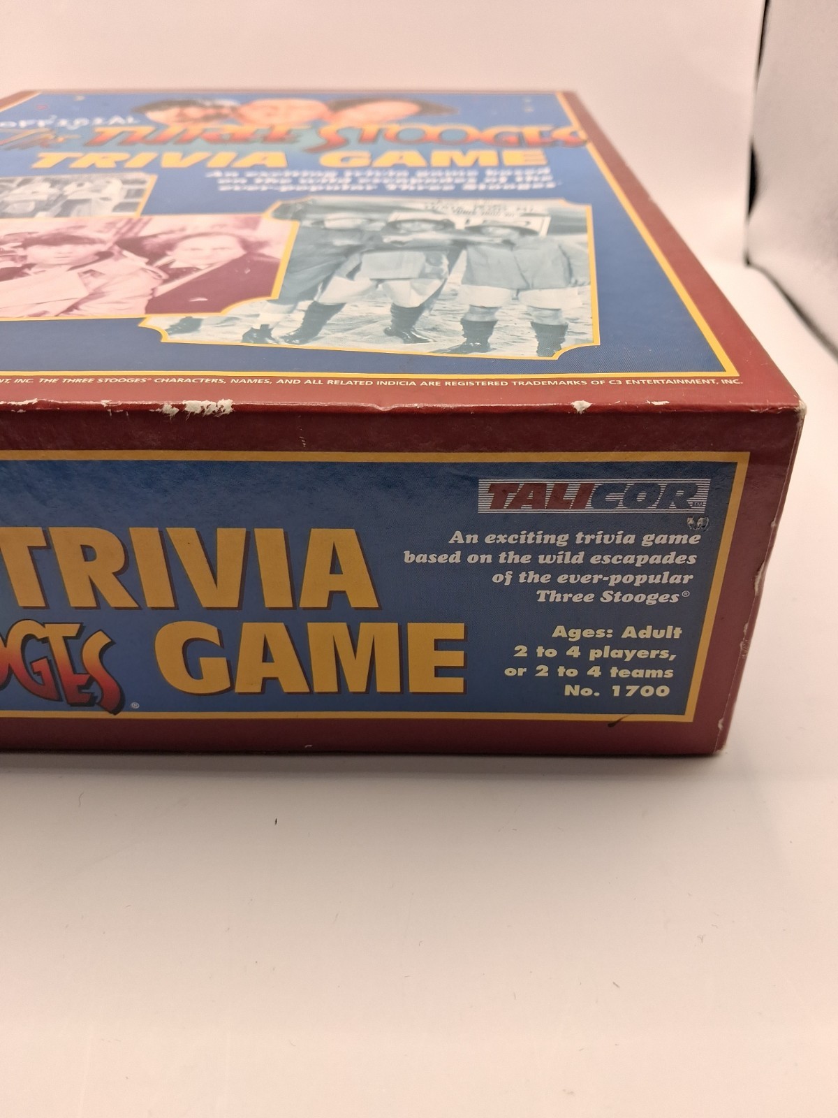The Official Three Stooges Trivia Game 2000 By Talicor Mo Larry Curly Nyuk Nyuk