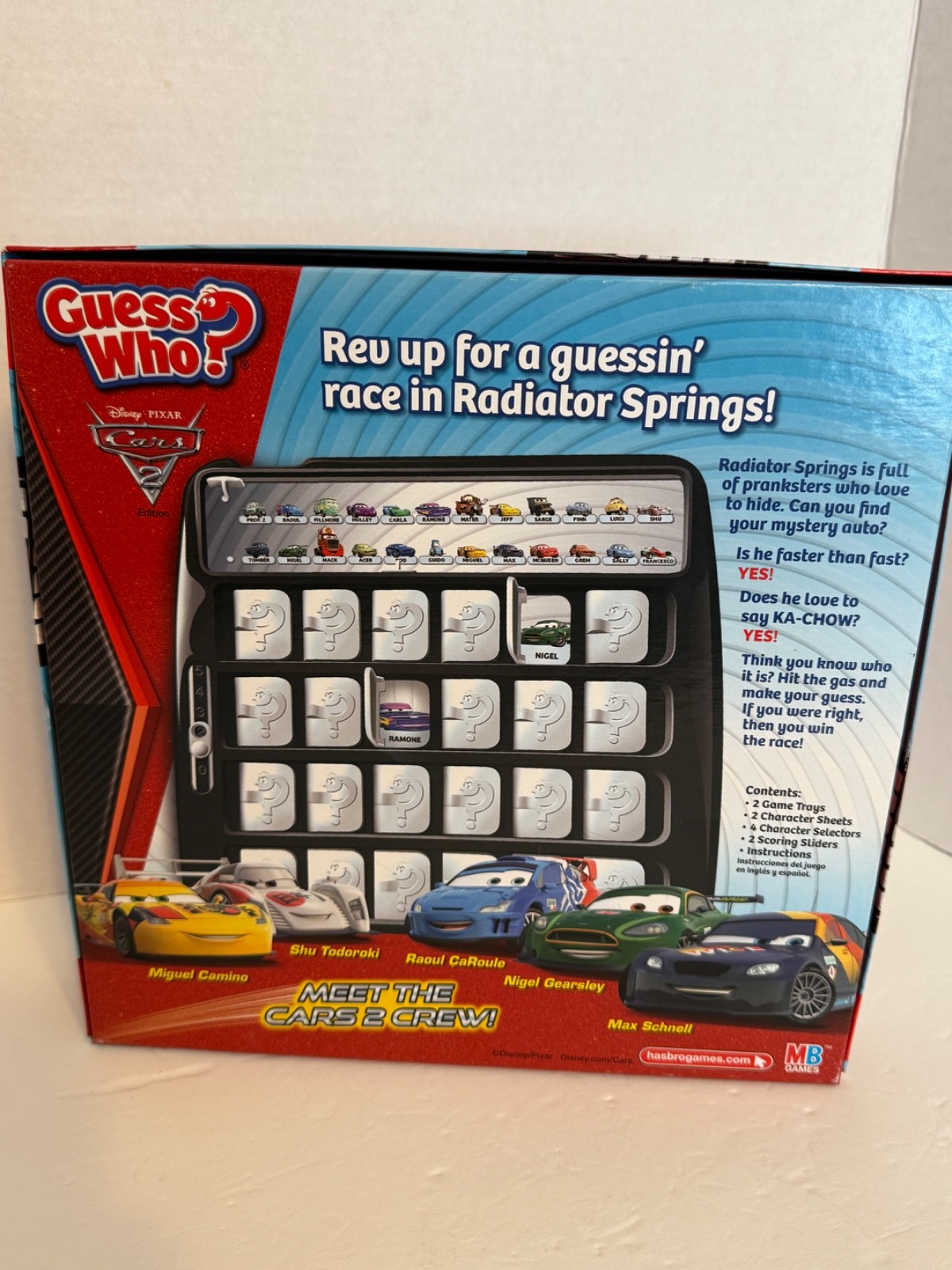 Disney Pixar Cars 2 Guess Who? Edition Board Game by Hasbro