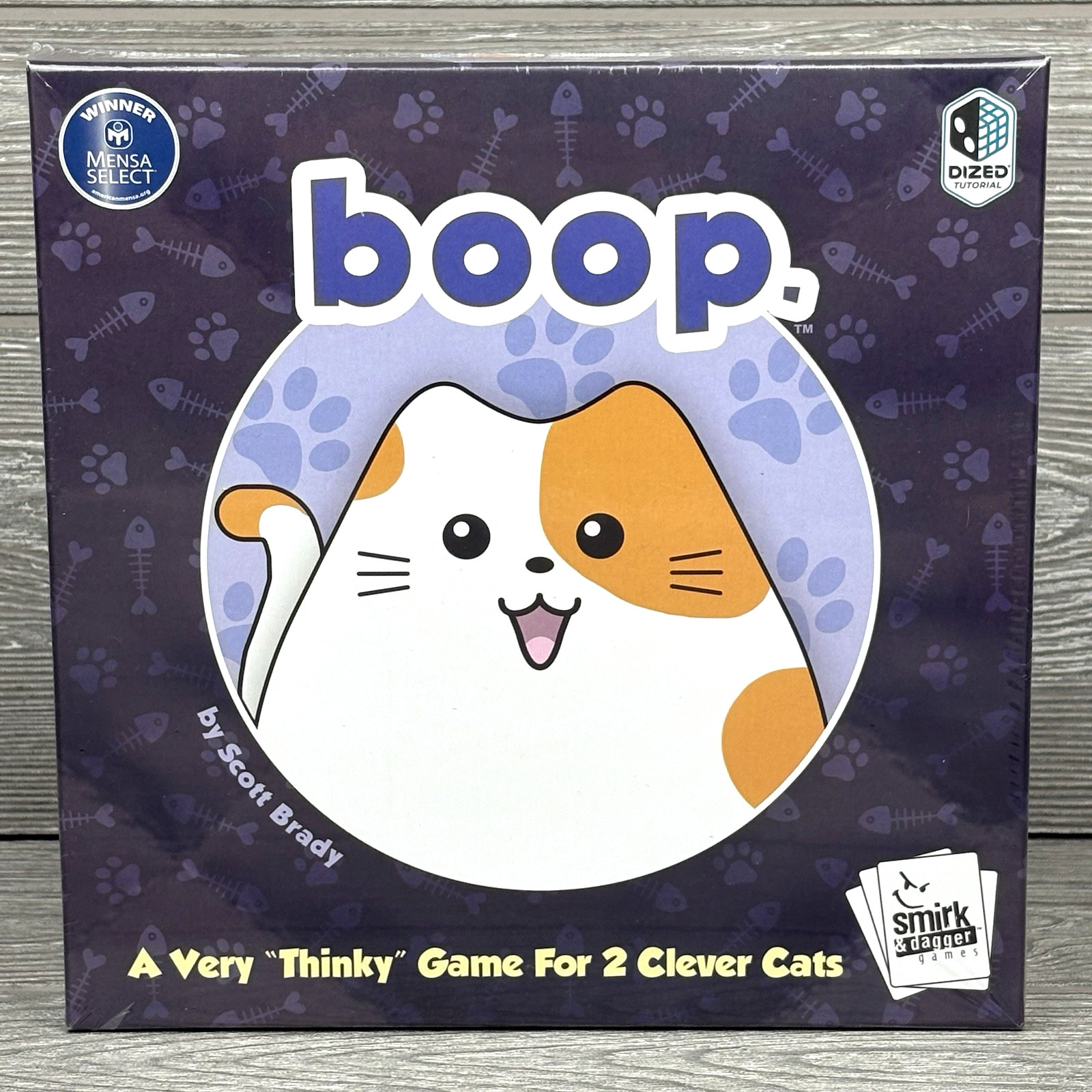 Boop Cat and Kitten Strategy Board Game by Smirk & Dagger – 2 Player Puzzle