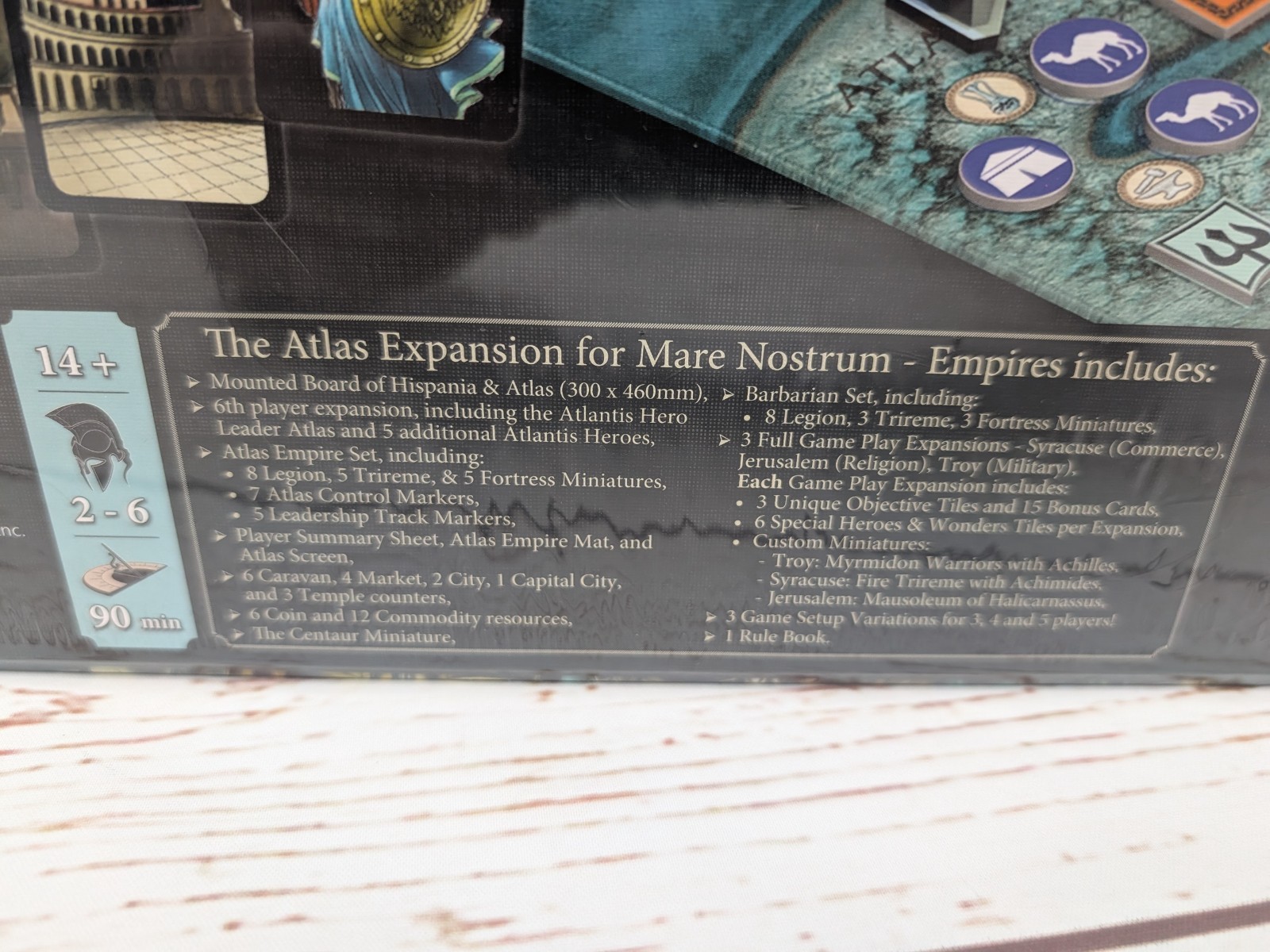 Mare Nostrum Empires Board Game with Atlas Expansion NIS Academy Games
