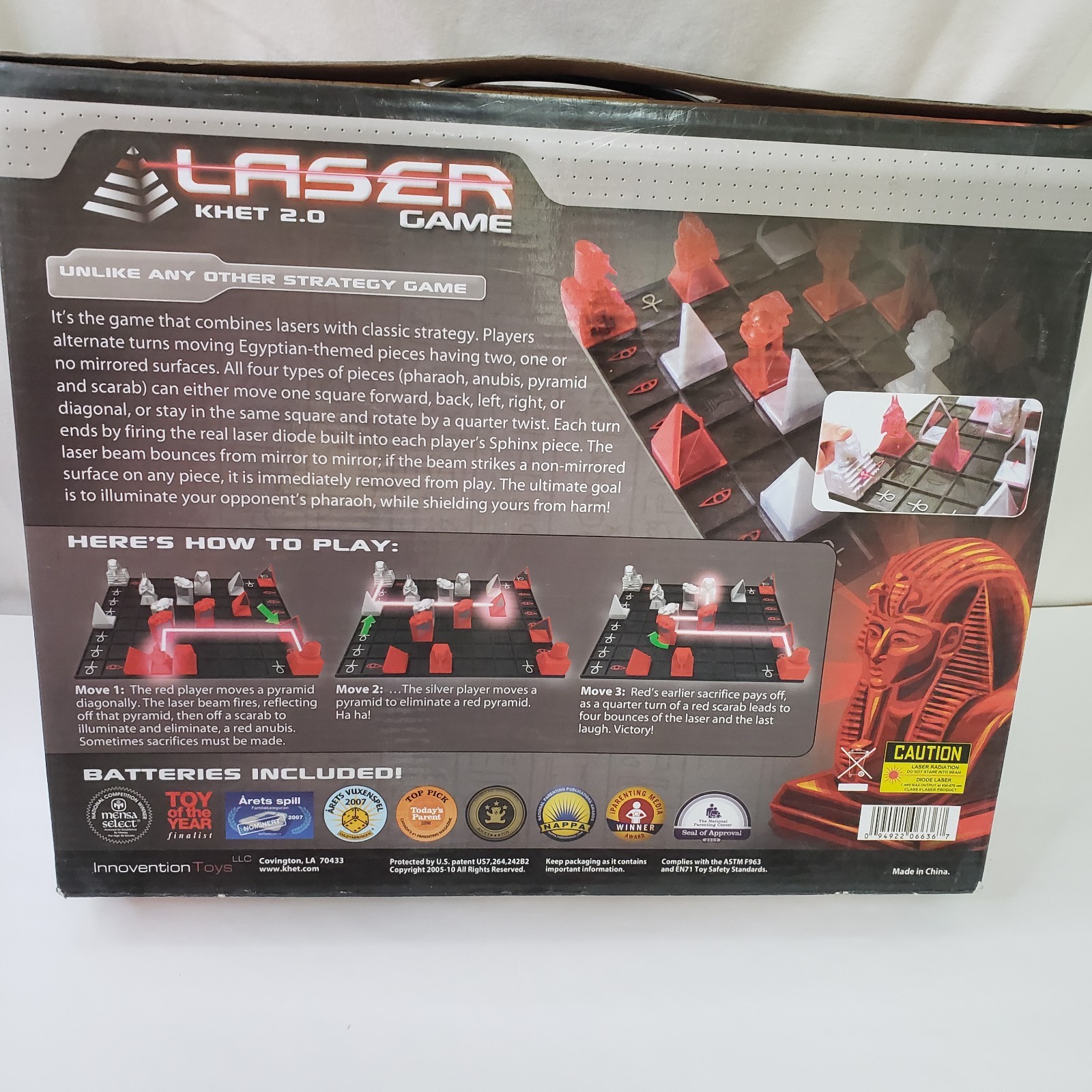 Khet 2.0 Laser Board Game Strategy MensaSelect Toy of the Year 2 Players Age 9+