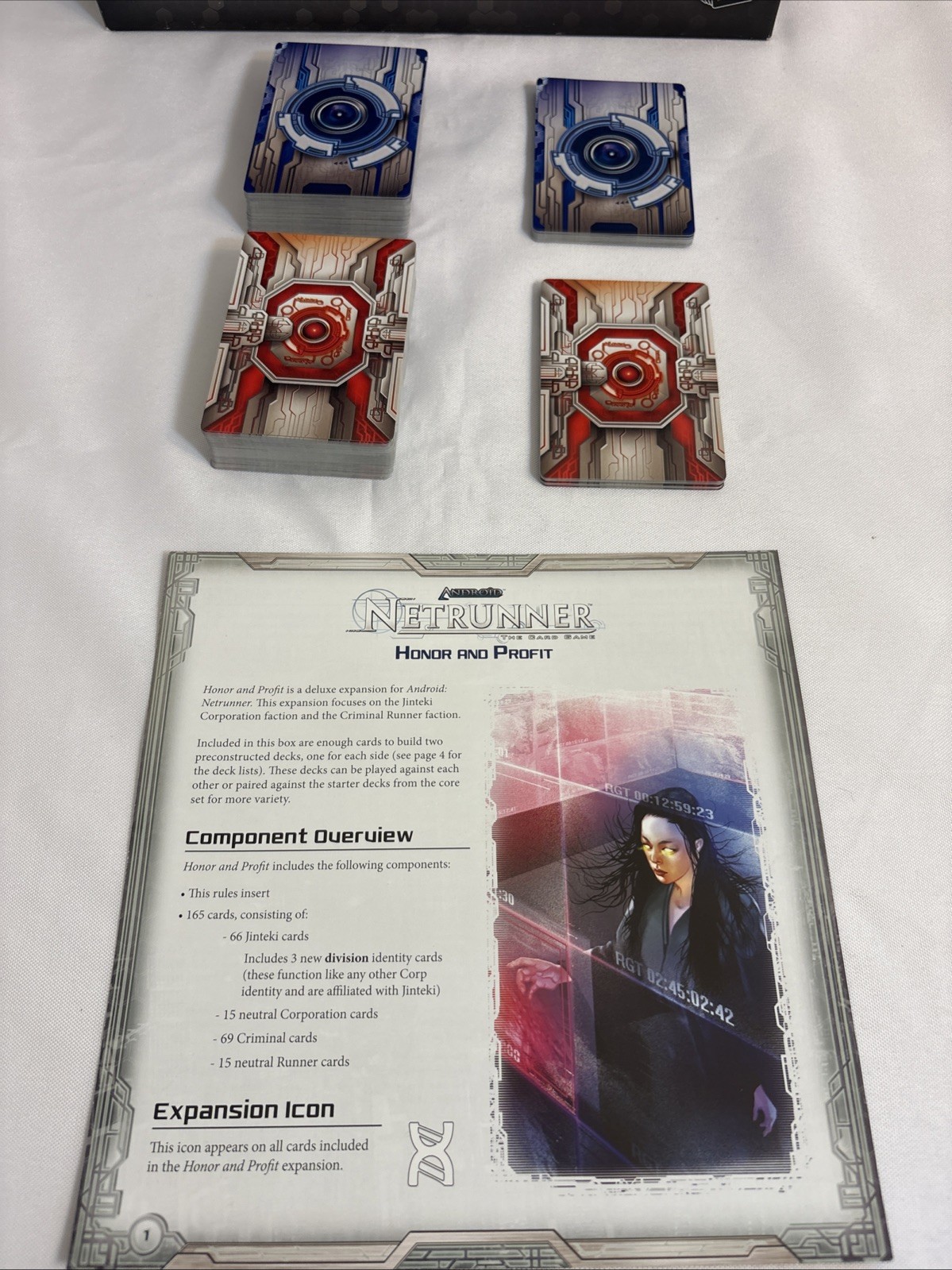 Android: Netrunner LCG Honor and Profit Expansion 100% COMPLETE! No Box