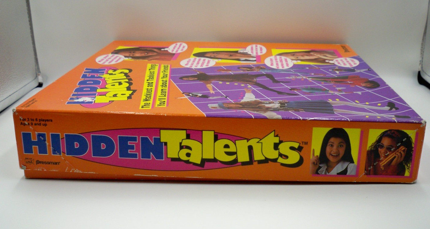 Vintage 1994 Hidden Talents Pressman Board Game Complete Teen Sleepover Party