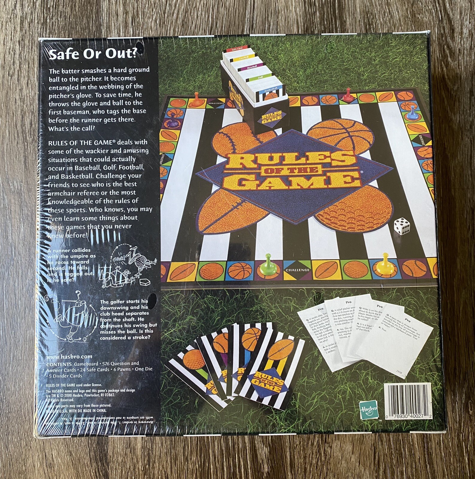 Rules of the Game Board Game By HASBRO Hasbro 2000 Sport Trivia Board game -NEW-