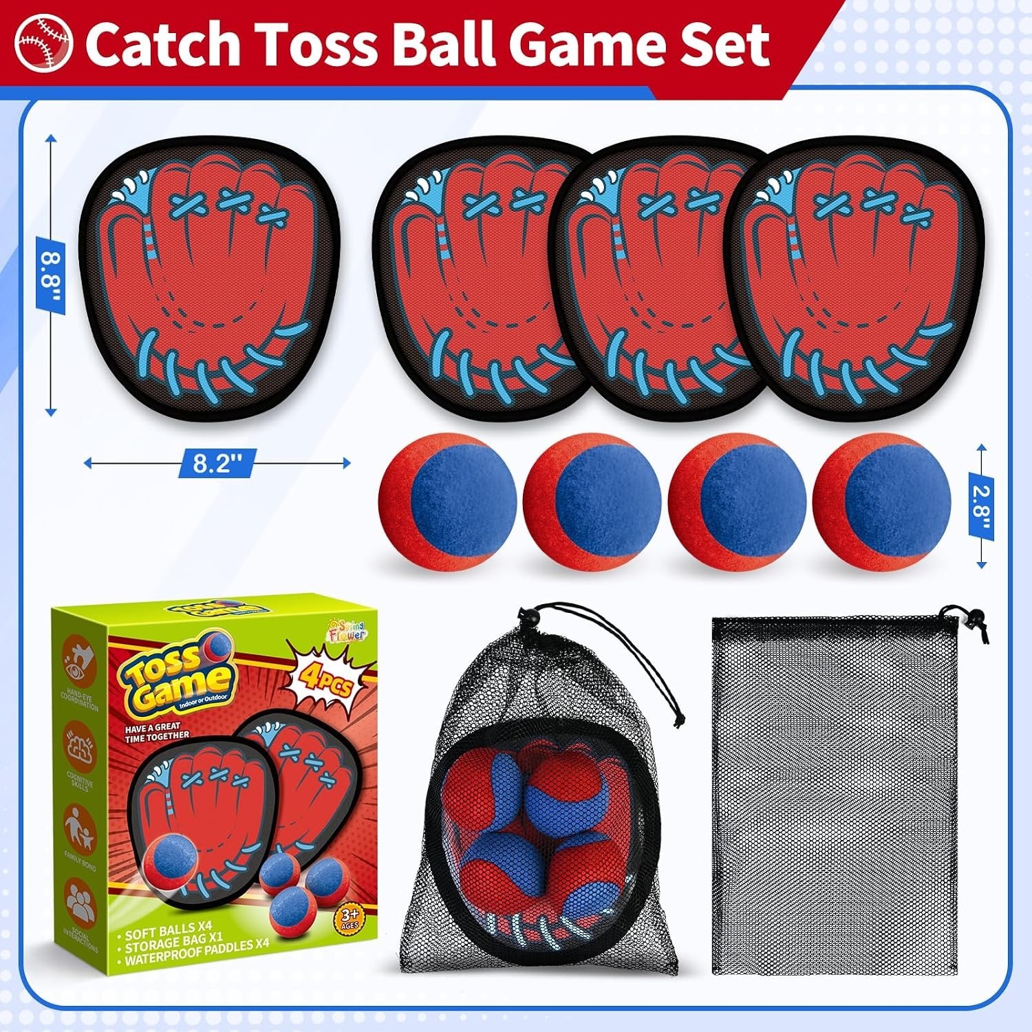 Interactive Stick Catch Ball Game for Kids Improves Hand Eye Coordination