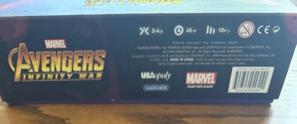 Thanos Rising Board Game – 100% Complete – Marvel Avengers: Infinity War.