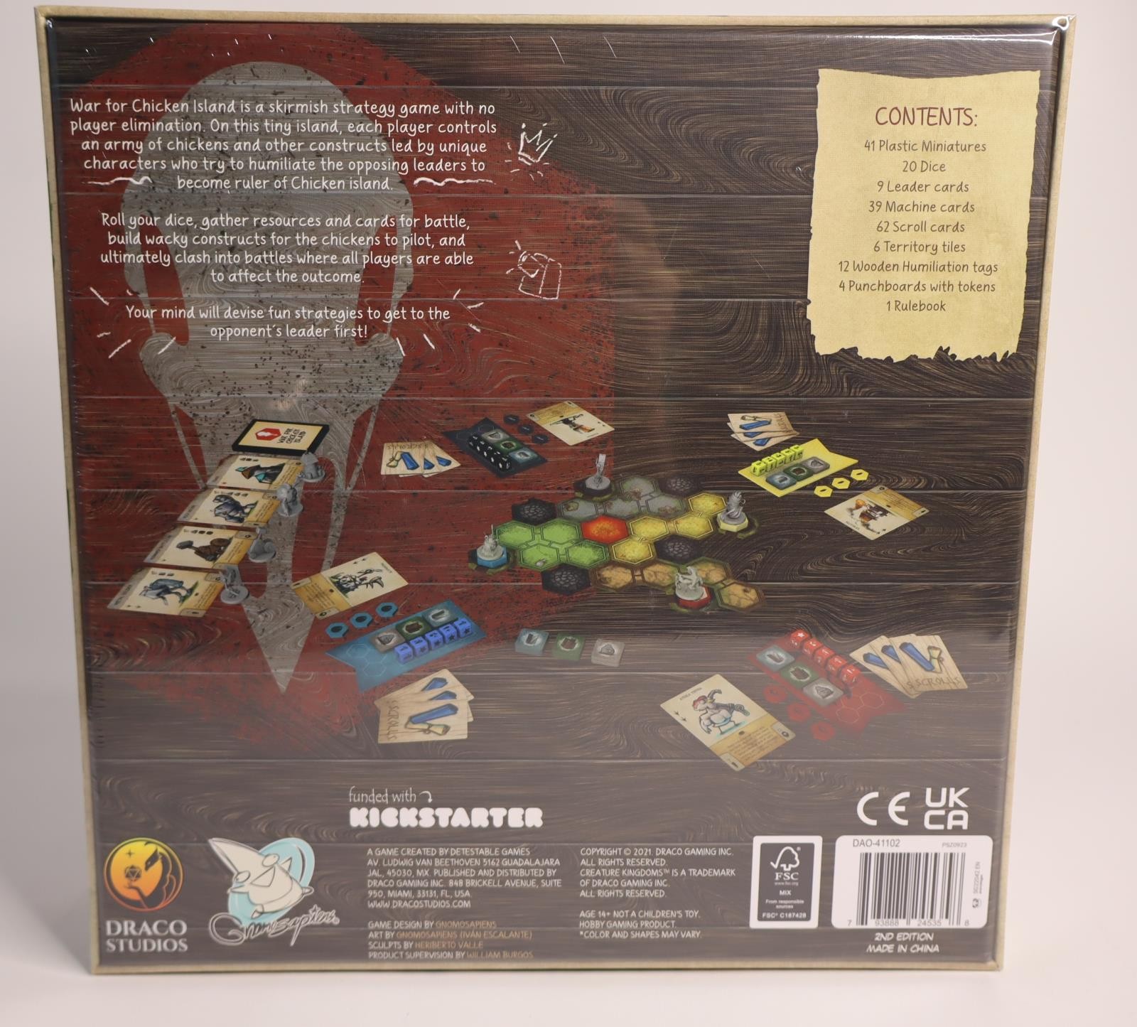 War for Chicken Island 2nd Ed Kickstarter by Draco Games SEALED