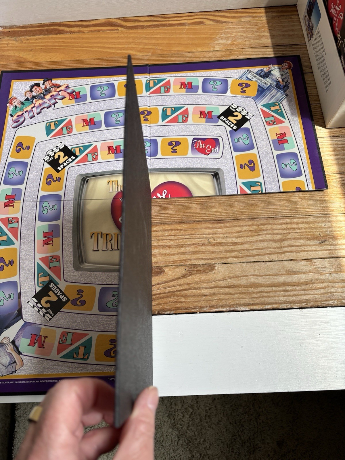 I Love Lucy Trivia Game! Still In Original Box. Hard To find. Board Is Split