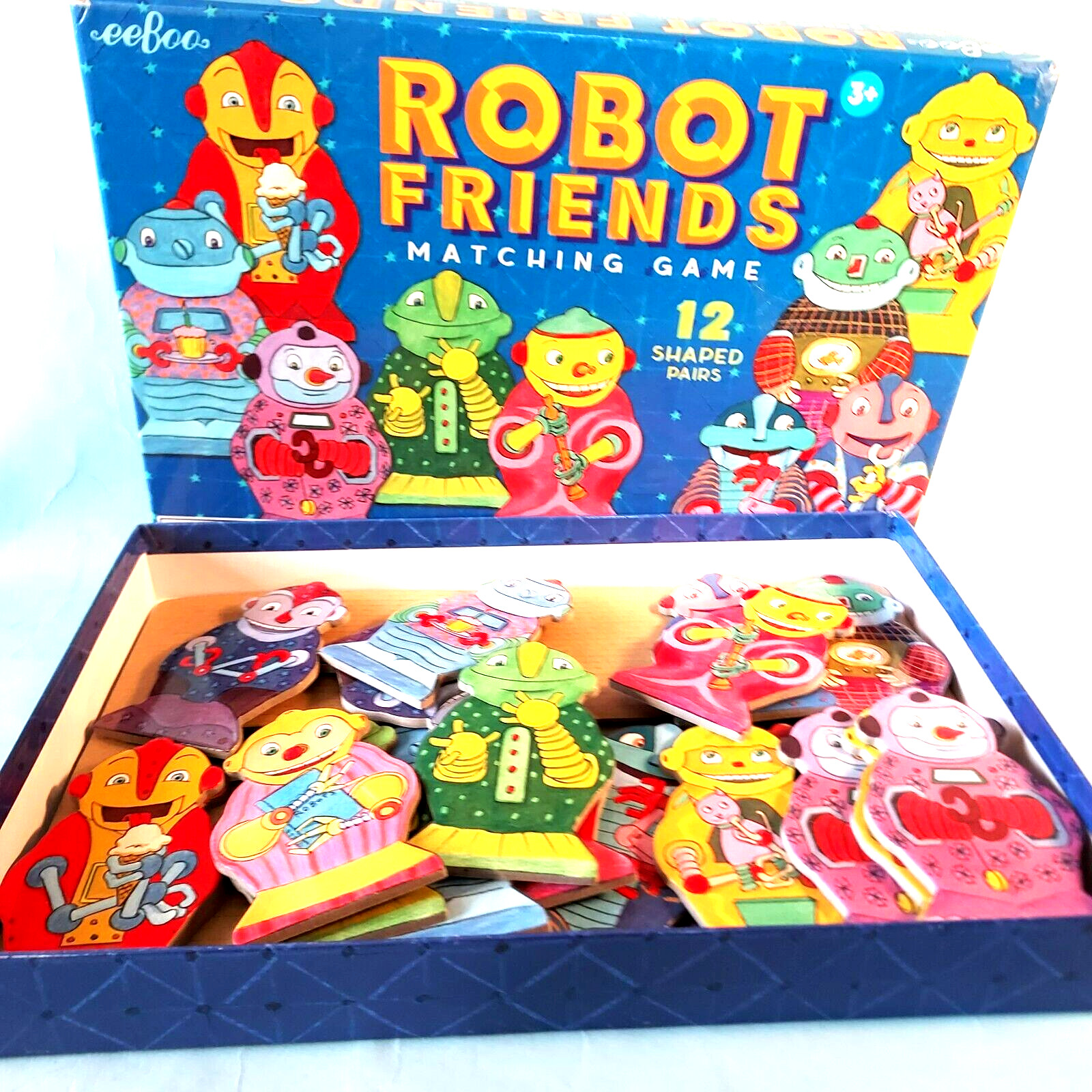 Robot Friends Matching Robot Game by eeBoo Colorful Box of Robots 2014 New