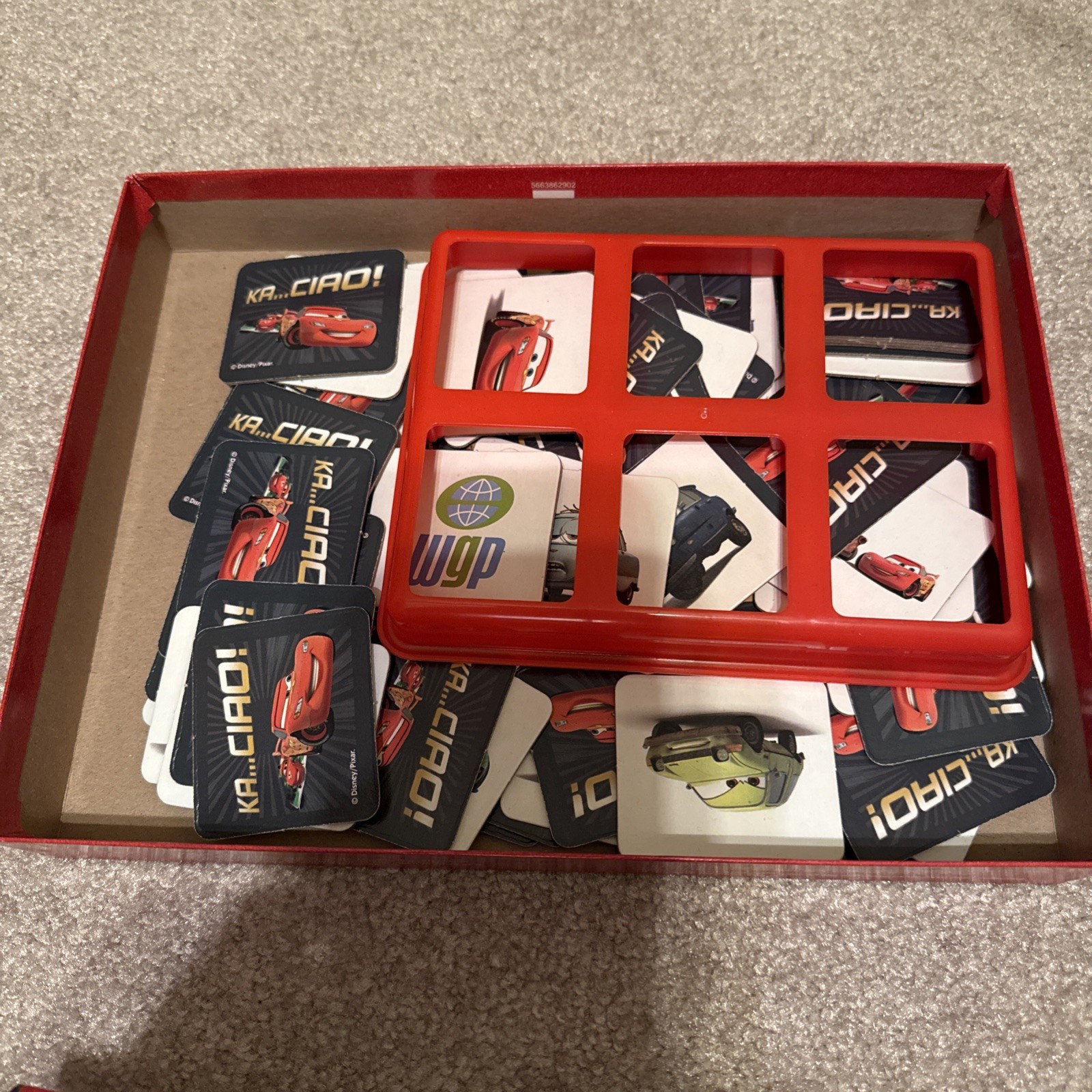 Hasbro Disney Pixar Cars 2 Edition Memory Game Match & Motor Speedway ~EUC~