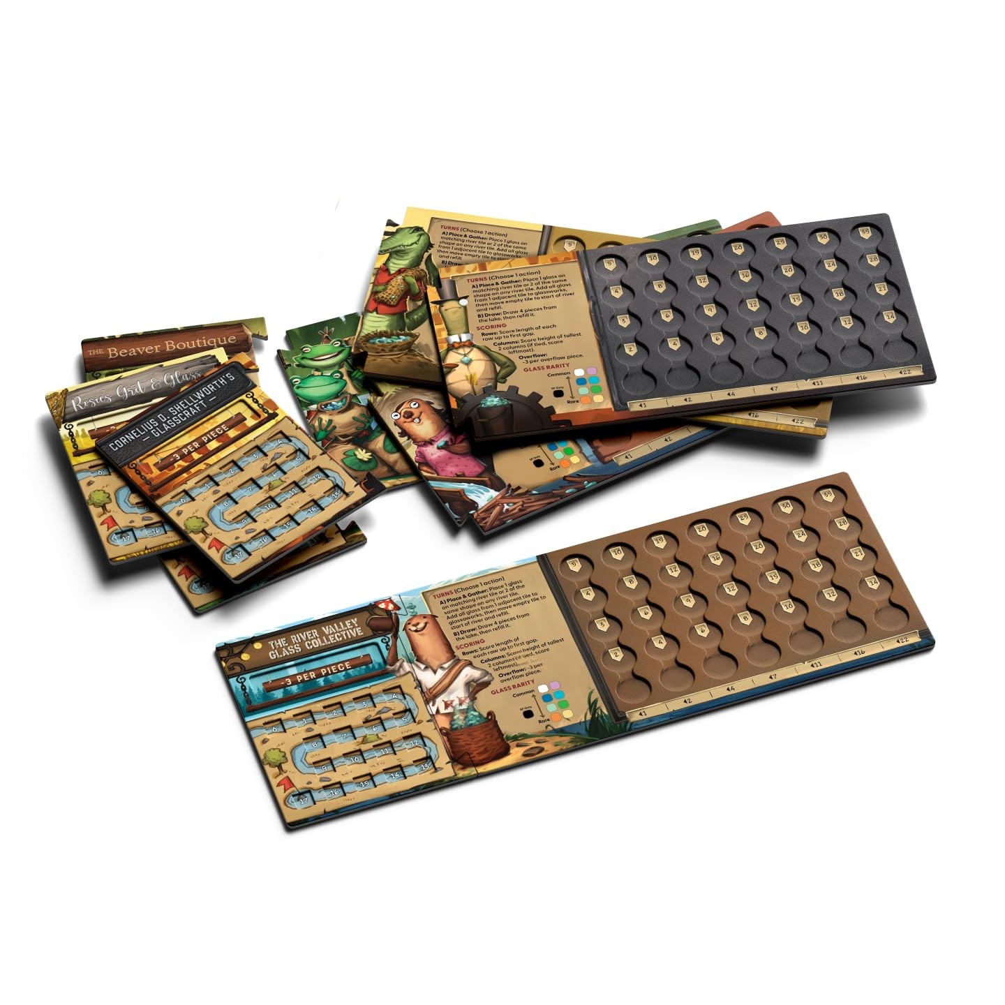 – River Valley Glassworks Deluxe Edition Board Game for Families and Adults -…