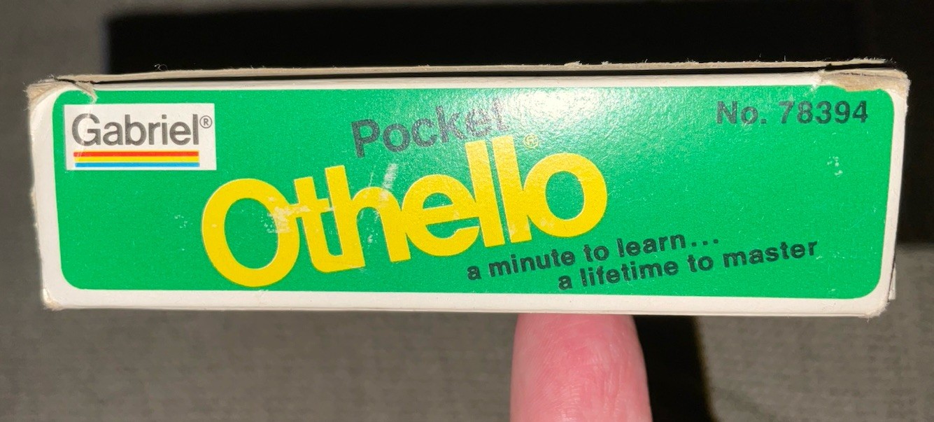 Othello – Pocket / Travel Board Game (1977 Gabriel) Complete In Box Vtg See Pics