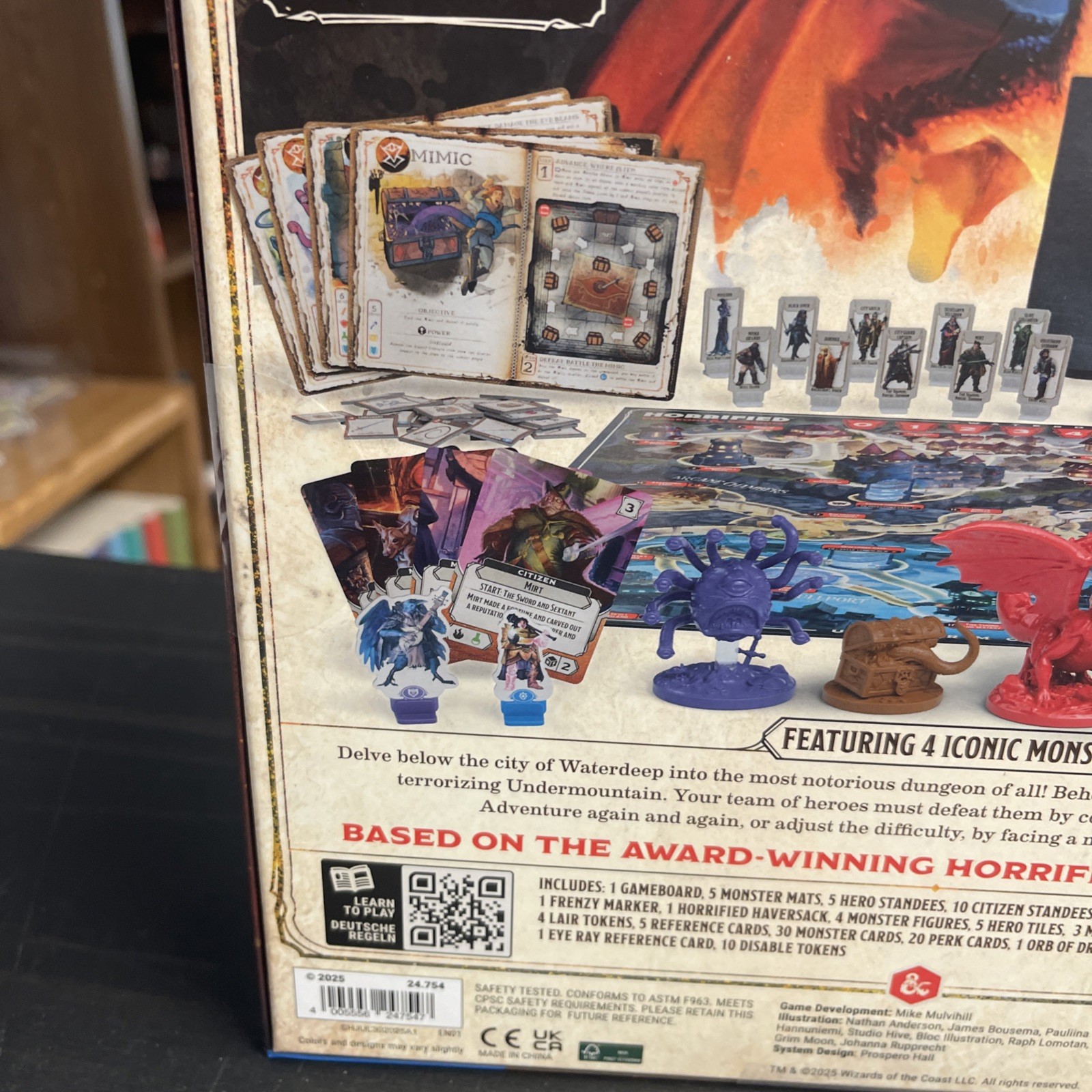 Ravensburger Horrified: Dungeons and Dragons Board Game