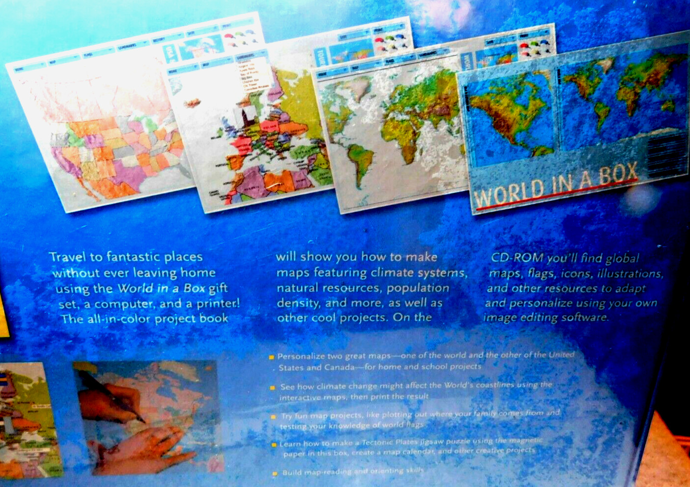 Sterling~World In A Box Create Your Own Personalized Maps N.America Edition NEW!