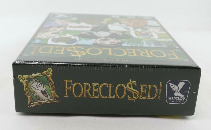Foreclosed Family Board Game By Mercury Games Ages 13 & Up New Factory Sealed