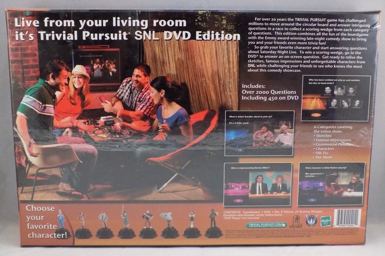 TRIVIAL PURSUIT SNL EDITION DVD TRIVIA BOARD GAME SATURDAY NIGHT LIVE NEW B01