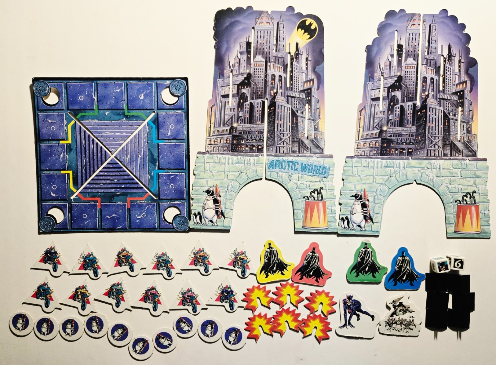 Vintage 1992 Batman Returns 3D Board Game *COMPLETE IN BOX* Parker Brothers DC