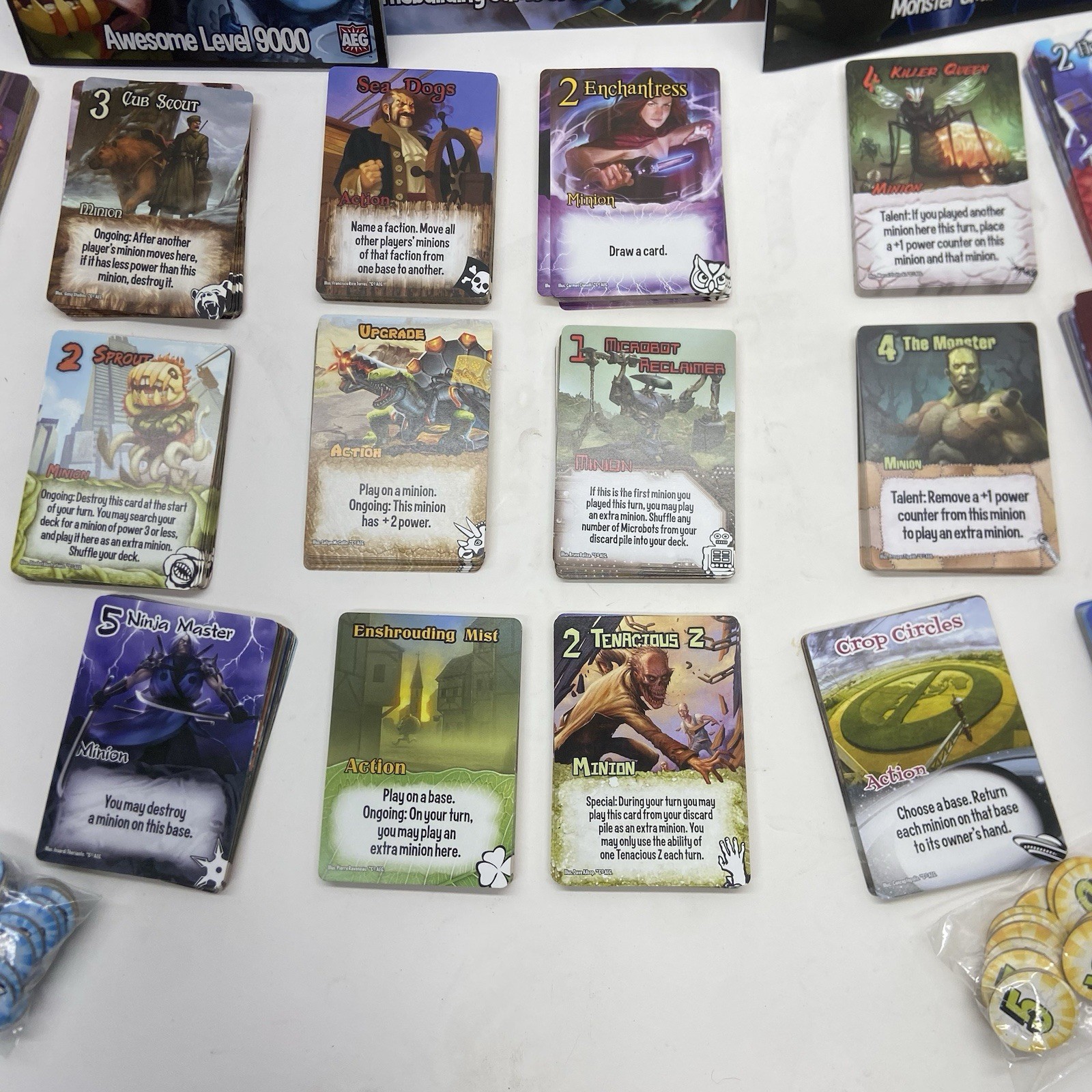 Smash Up Card Game With 2 Expansions Awesome Level 9000 And Monster Smash