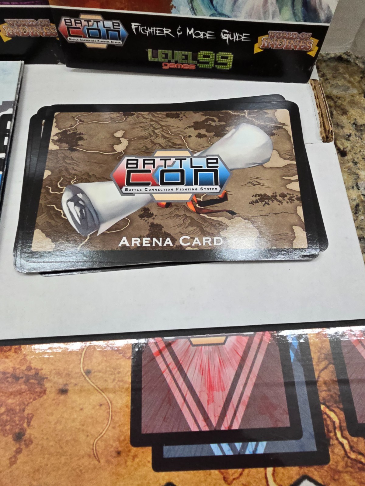 BATTLE CON War of Indines & Fate of the Indines Board Card Game w/ Poster