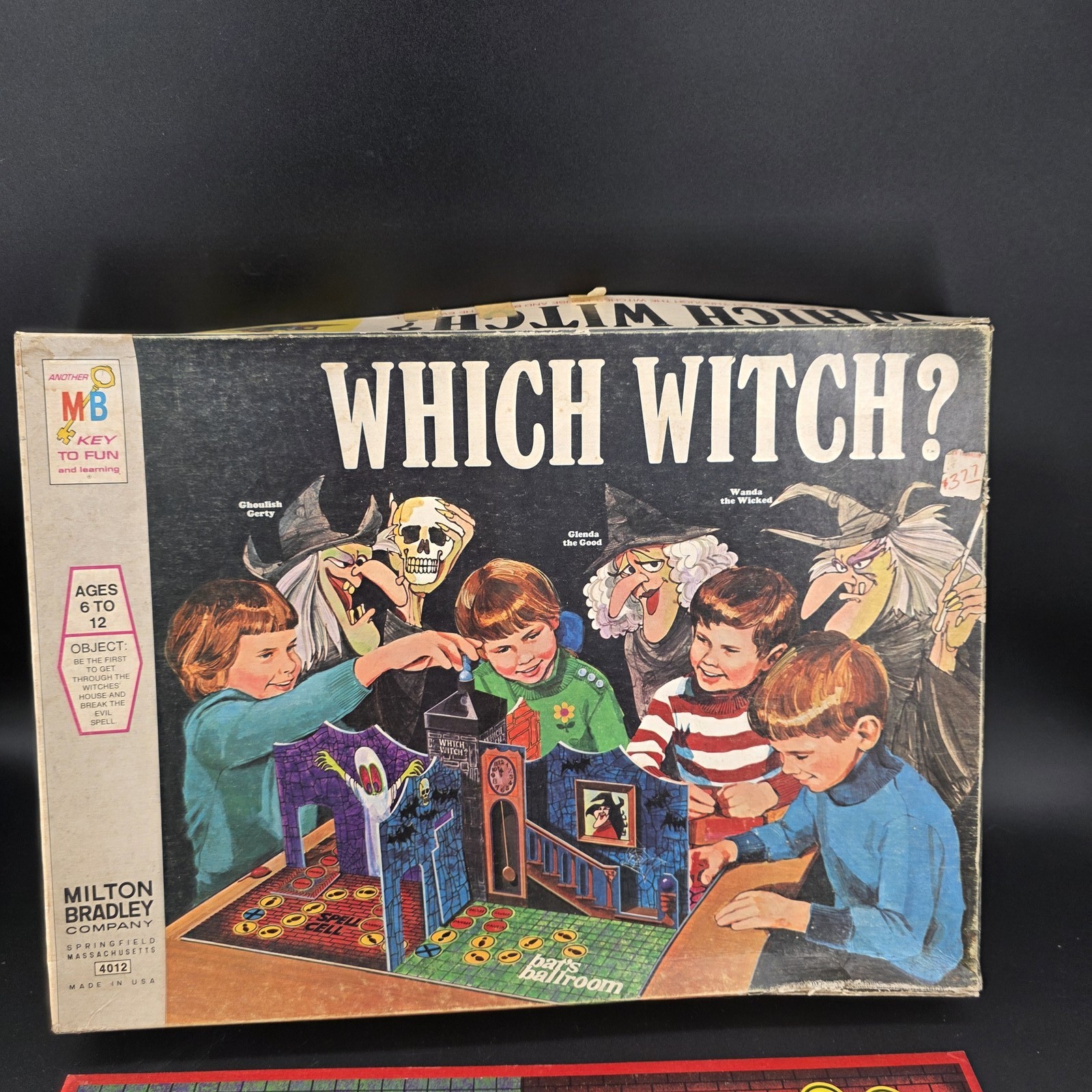 Vintage Which Witch Board Game Milton Bradley 1970 Complete Haunted House 4012