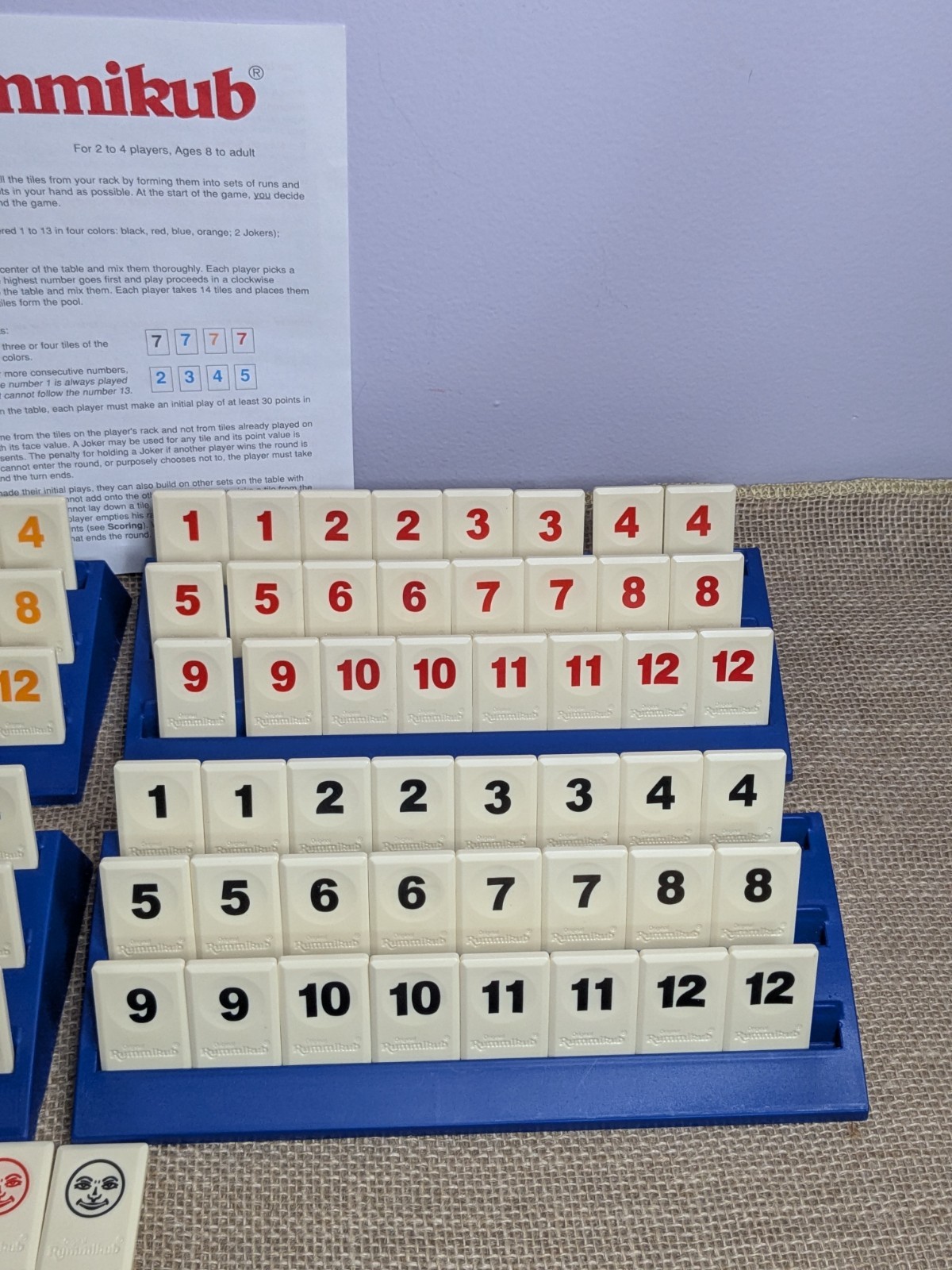 Pressman 1997 Edition THE ORIGINAL Rummikub Board Game 4 players Rummy Tile Game