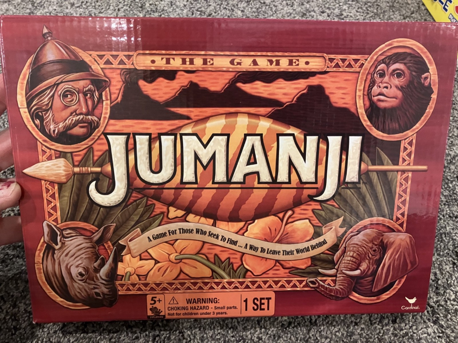 JUMANJI The Game, Board Game Cardinal Classics Edition Retro 90s READ