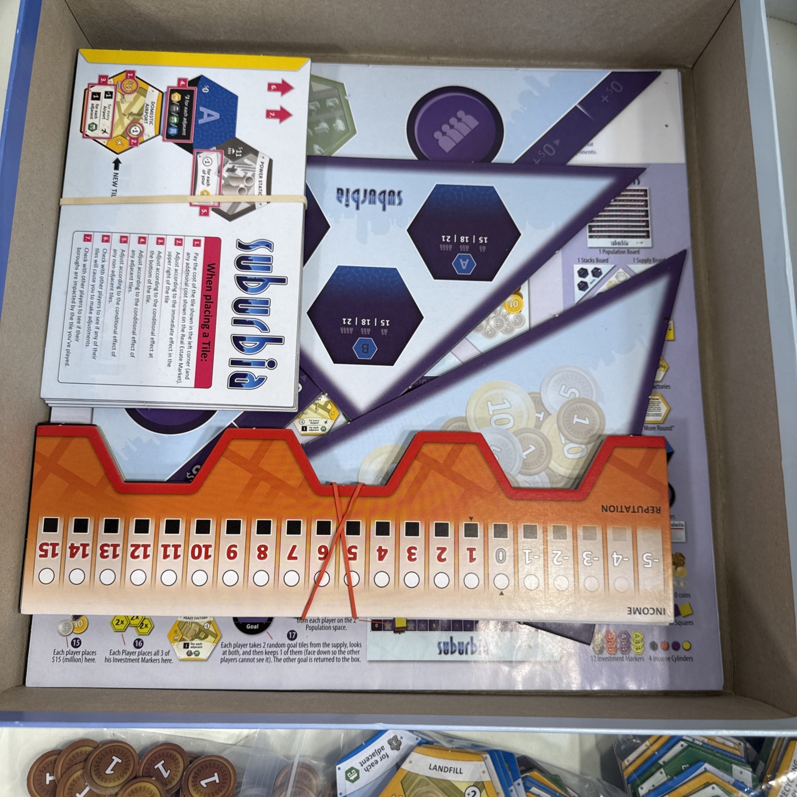 SUBURBIA Board Game – Bezier Games (Used, COMPLETE)