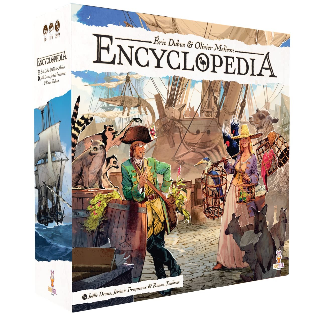 | Encyclopedia | Strategy Board Game | Dice and Worker Placement | 1 to 4 Pla…
