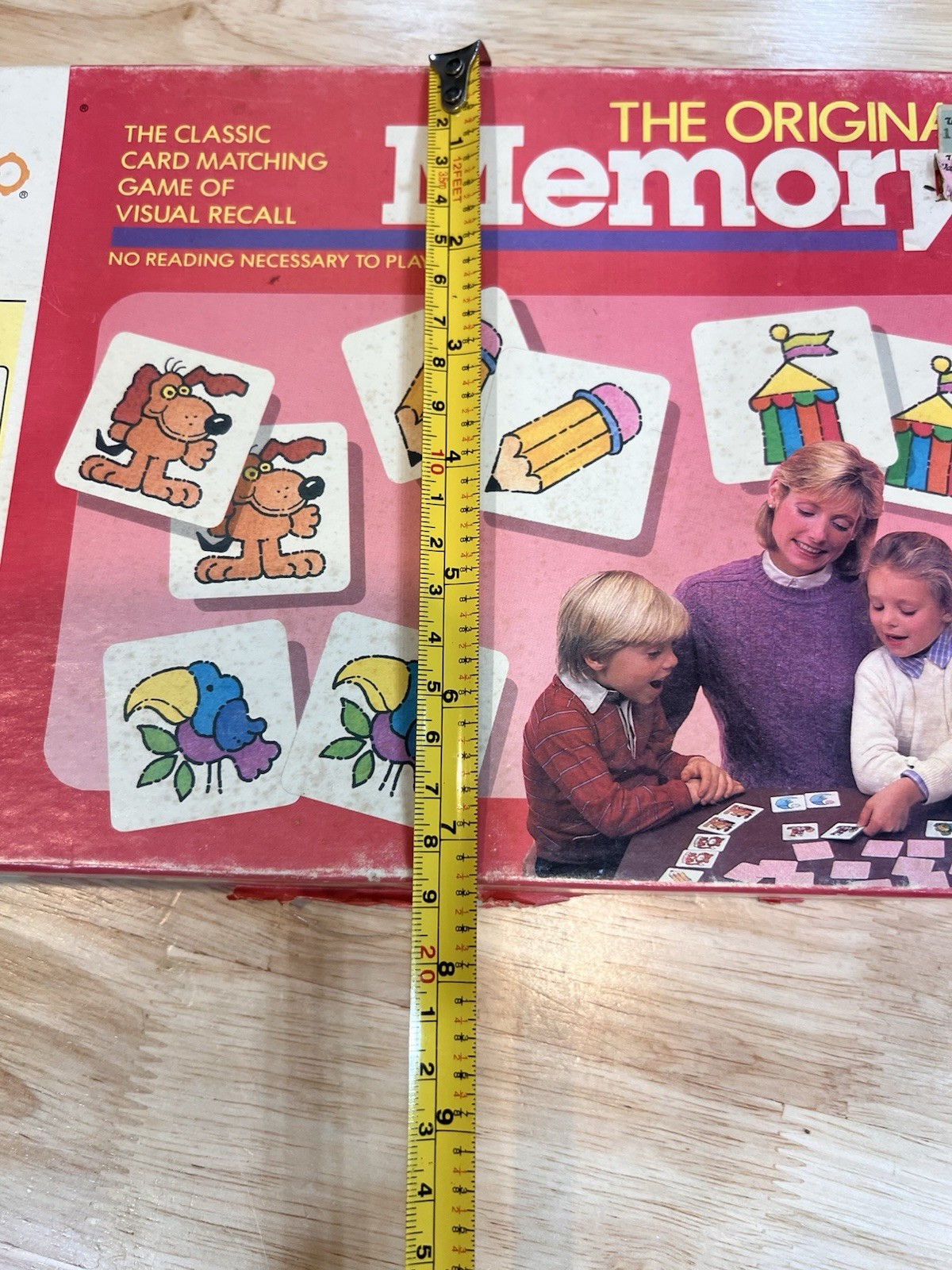1986 Milton Bradley The Original Memory Game Vintage Read 71 Cards