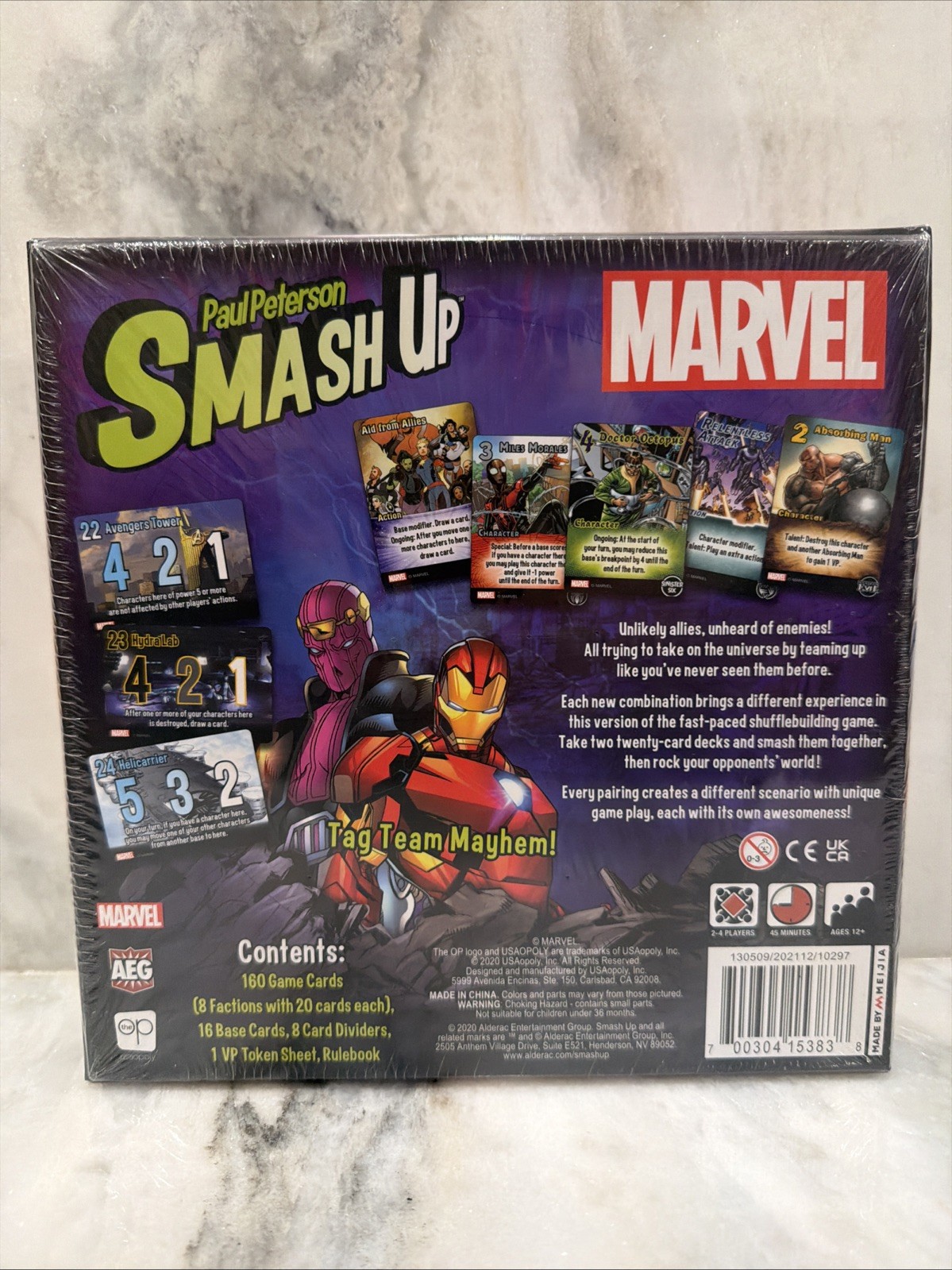 Smash Up Marvel Edition Deck Building Card Game AEG USAopoly NEW