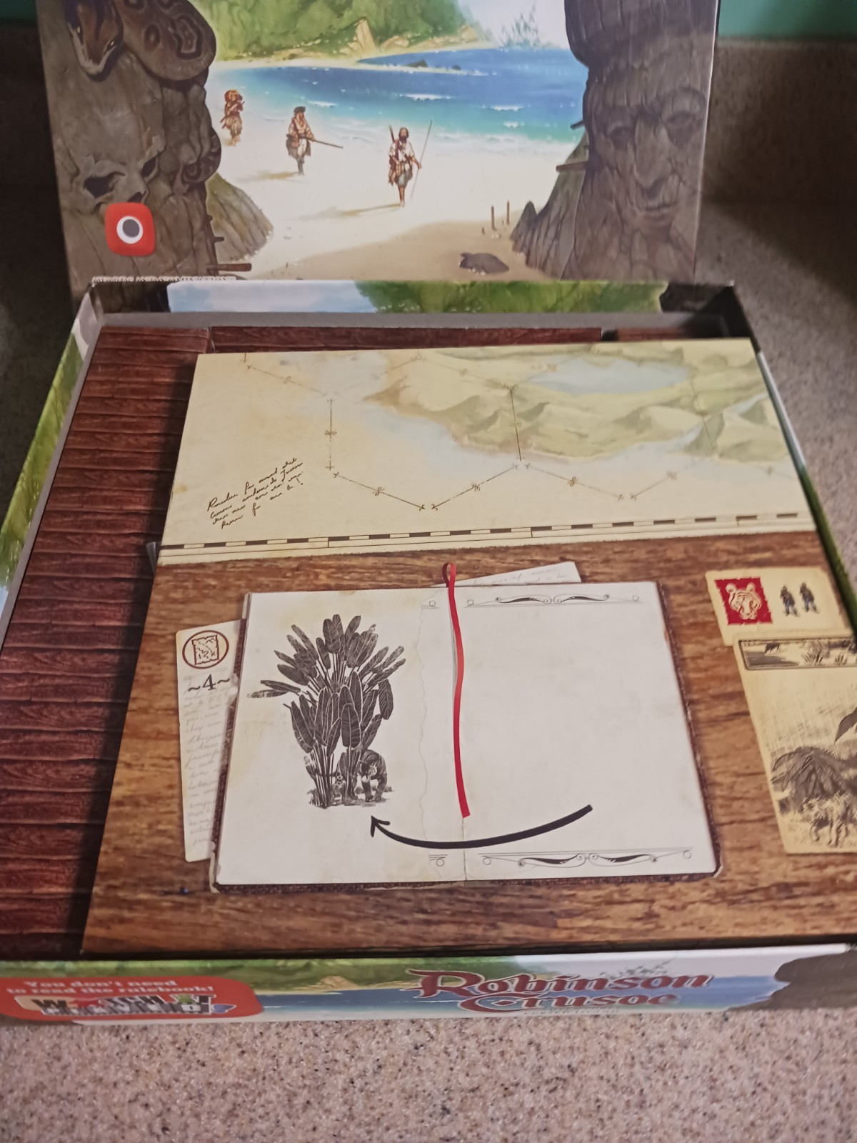 Robinson Crusoe Adventures on the Cursed Island Board Game COMPLETE PLAYED ONCE