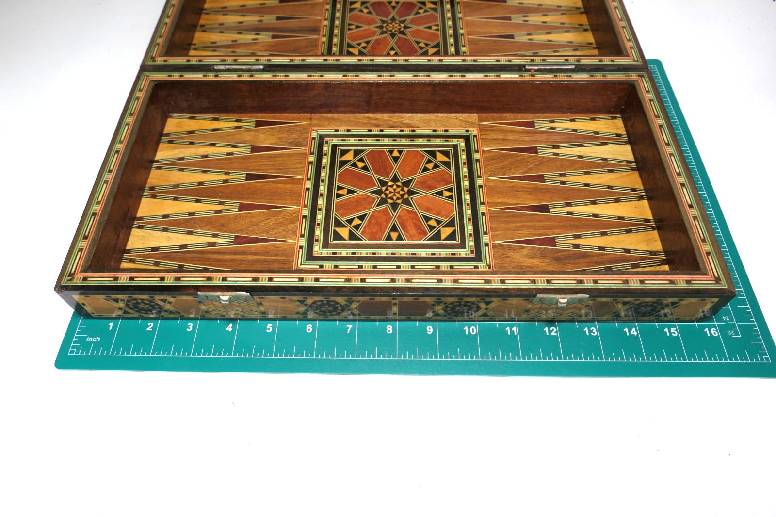 Backgammon Chess Set Handmade Solid Inlaid Wood Game Board