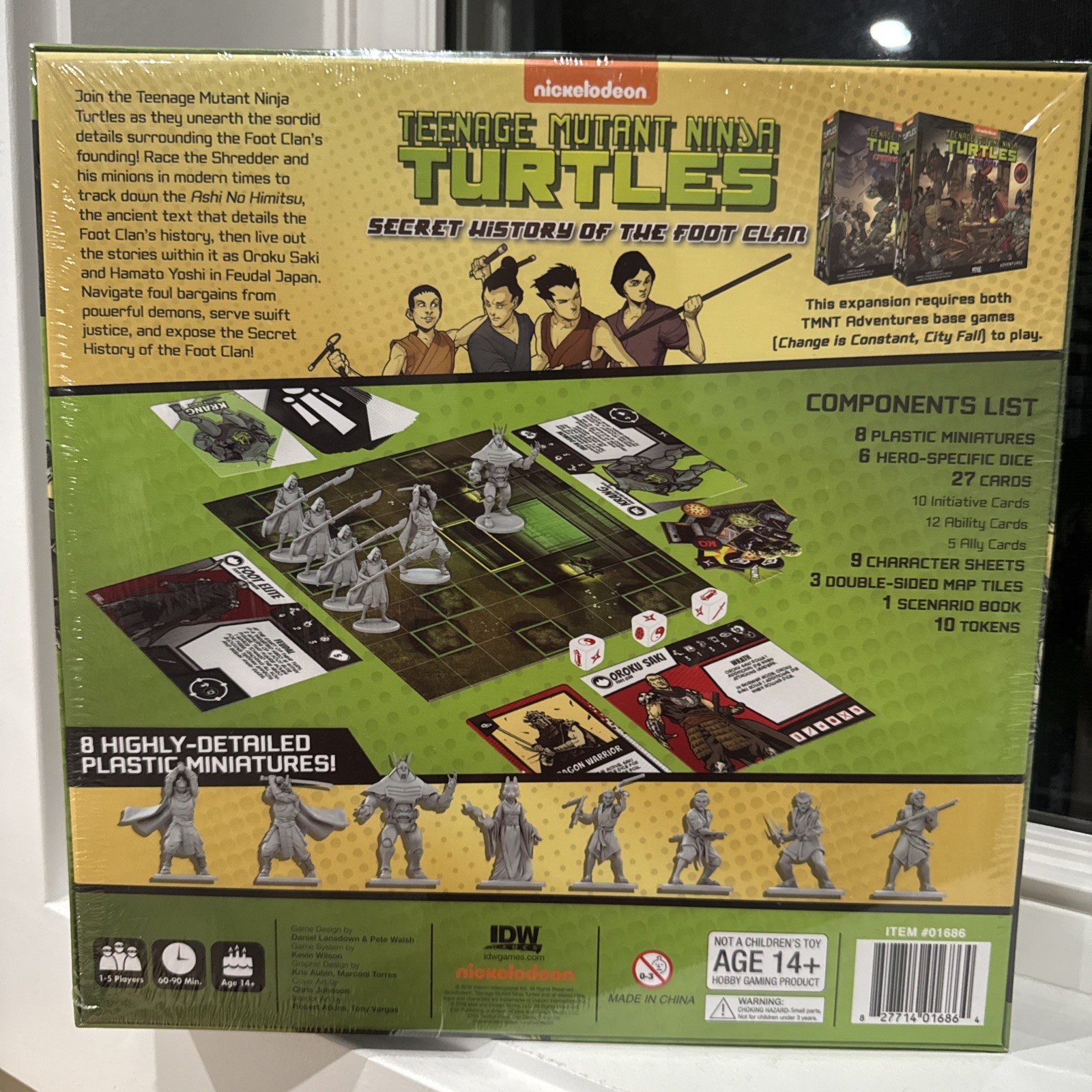IDW Games TMNT Secret History of the Foot Clan Expansion New Sealed NM