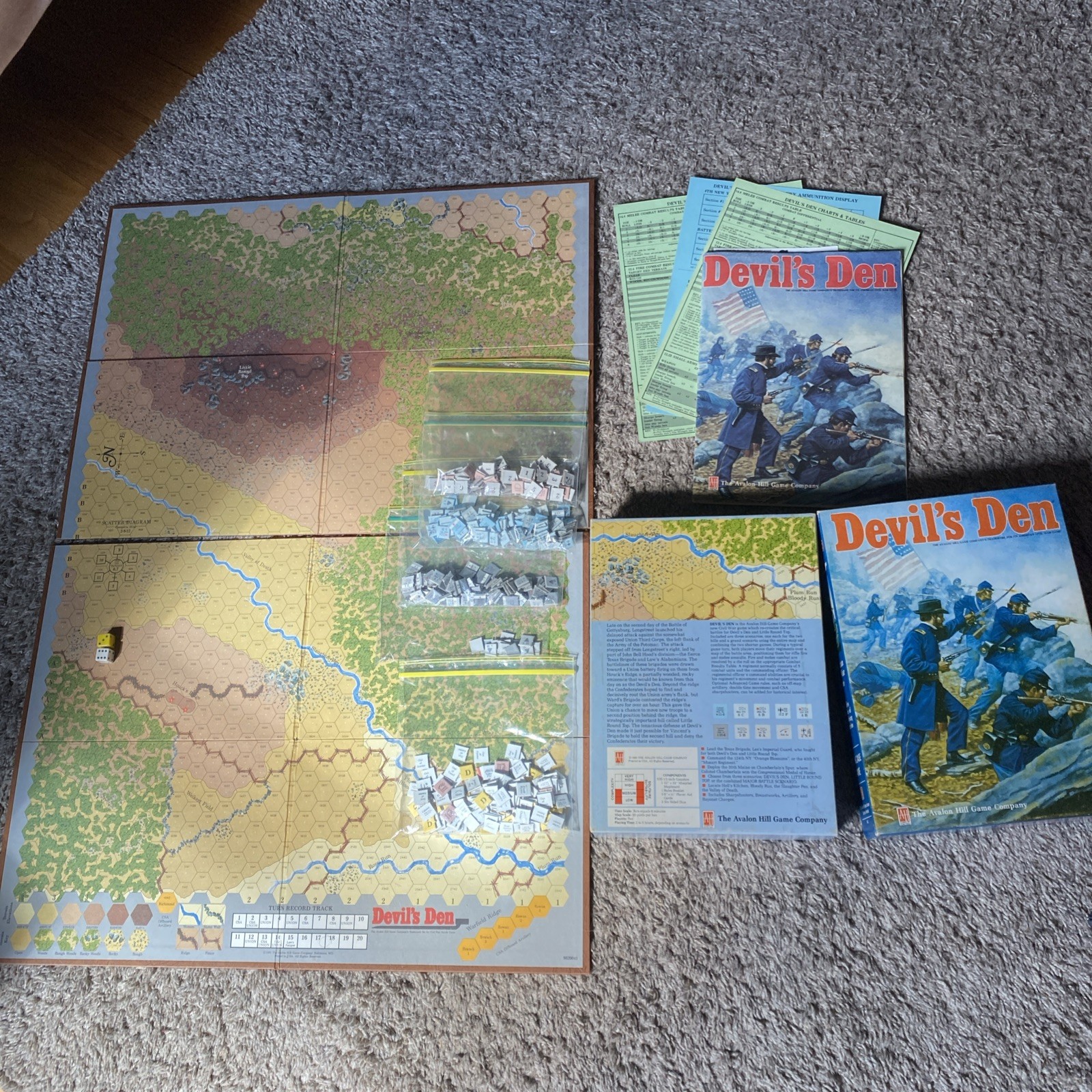 Vintage Rare Devil’s Den Board Game by The Avalon Hill Game Company.