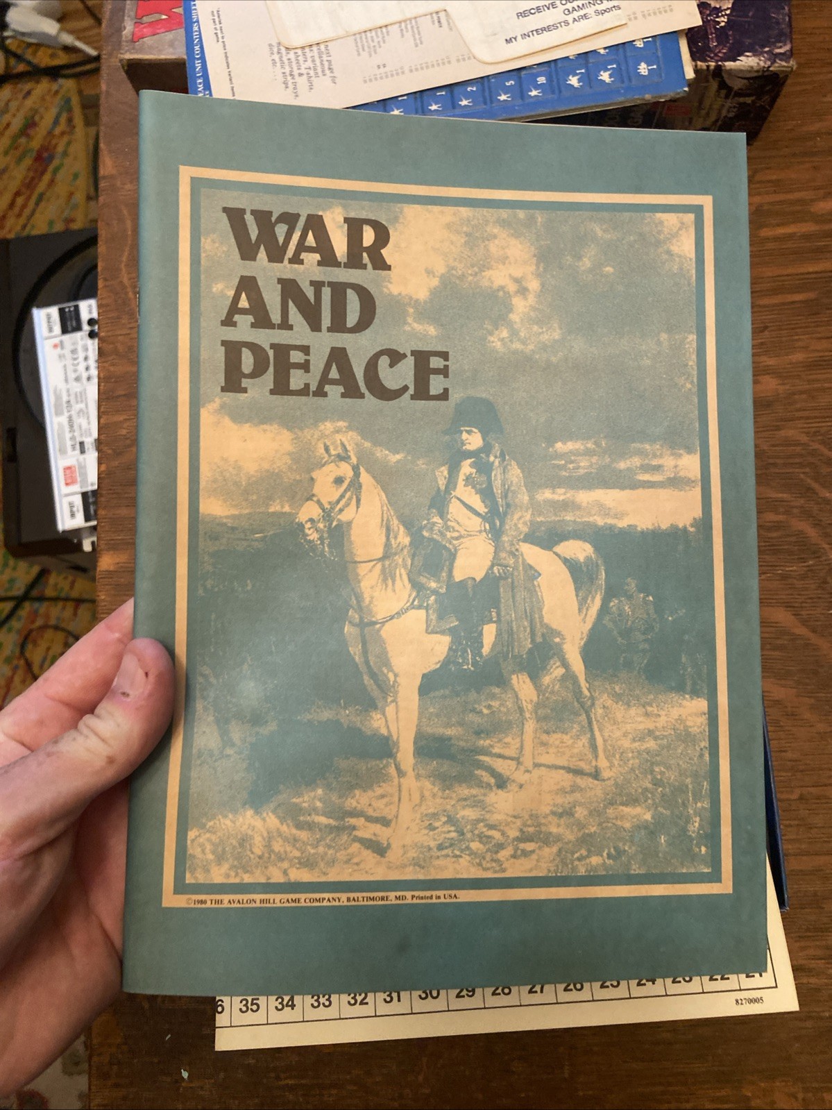 War and Peace Napoleonic Wars Board Game, Unpunched/Unplayed, Made in USA 1980