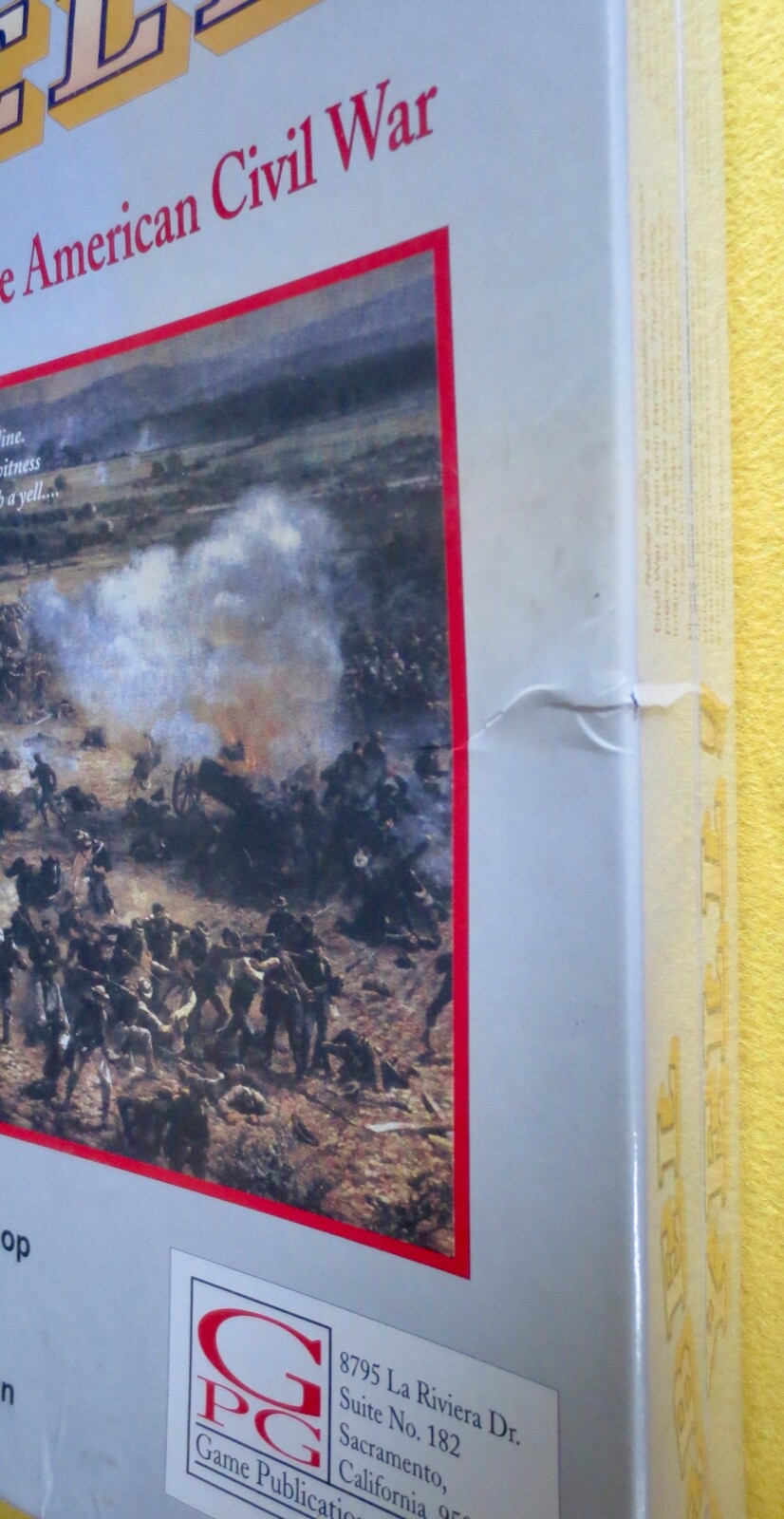 Rebel Yell! Small Unit Tactics of the American Civil War. 1991 Free UPS shipping