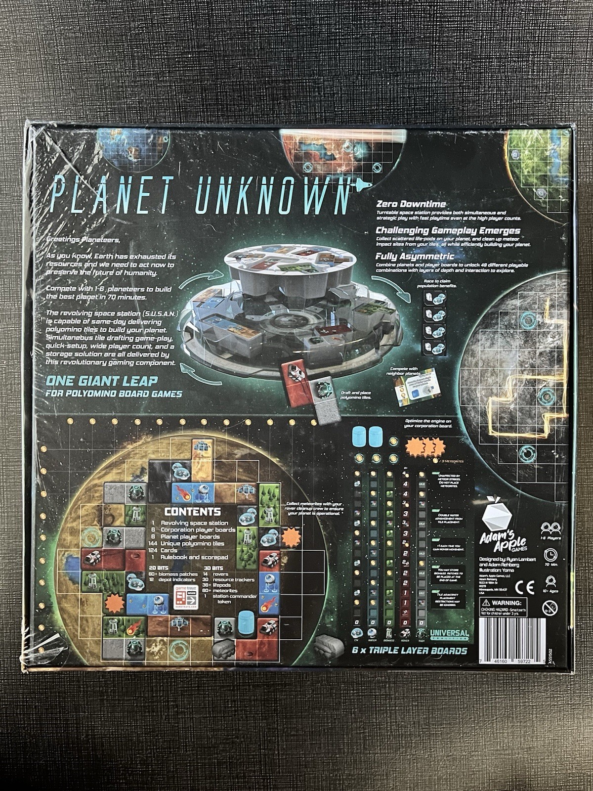 Planet Unknown: A Competitive Polyomino Tile Placement Game For 1-6 Players