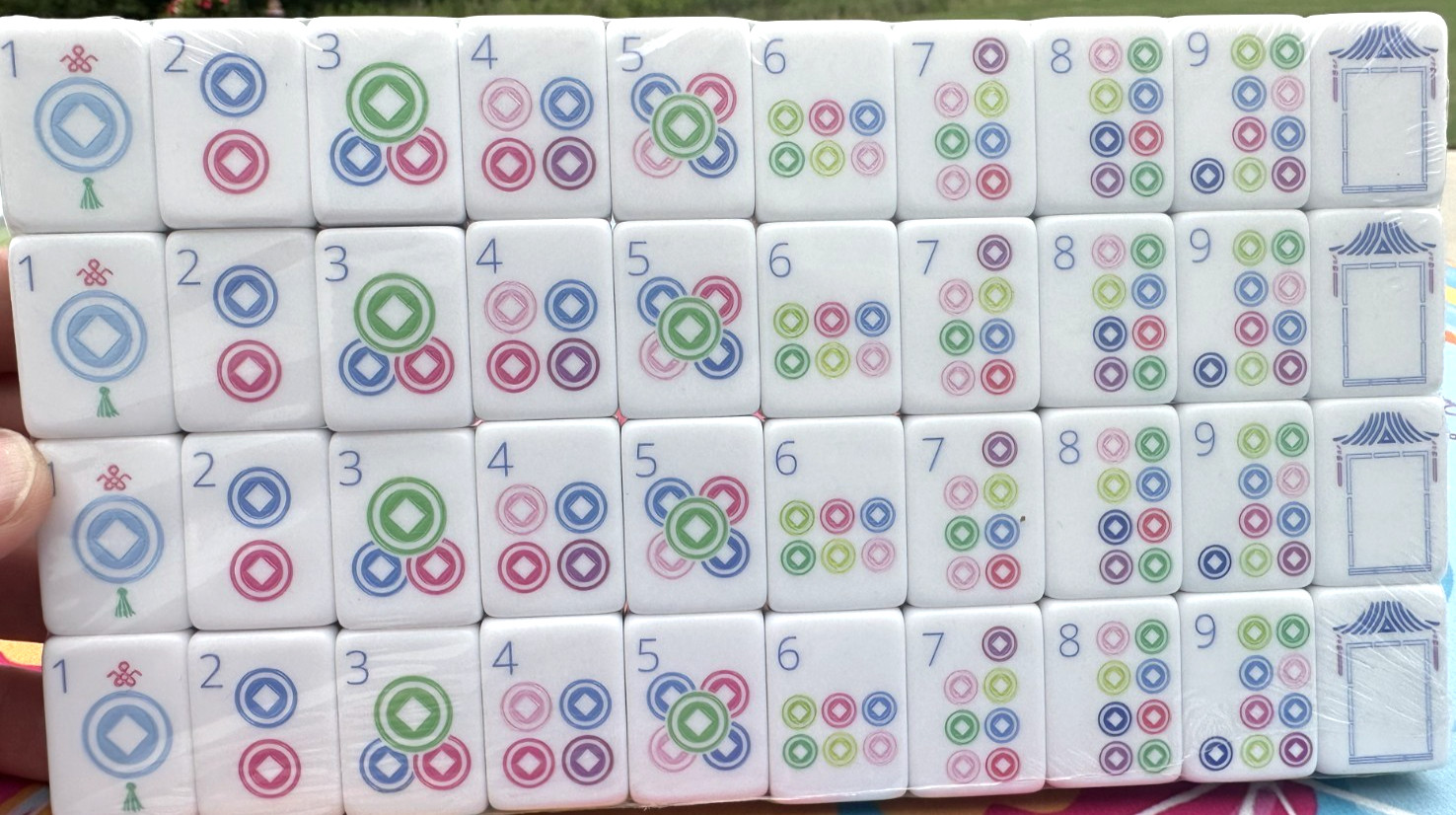 LIM0NCELLO 4 Layer Acrylic Mahjong Tiles Full American Set 160 Tiles US SELLER!