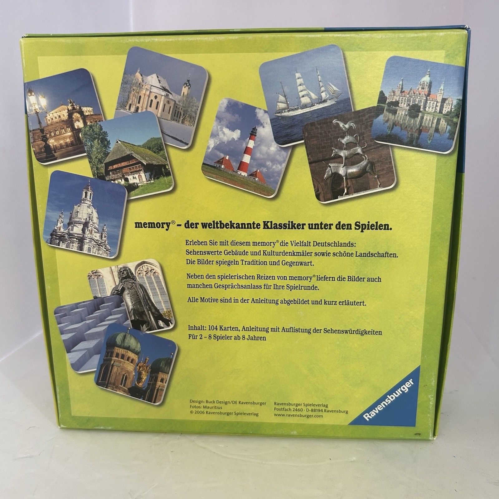Excellent Ravensburger Deutschland Memory Tile Matching Game Complete