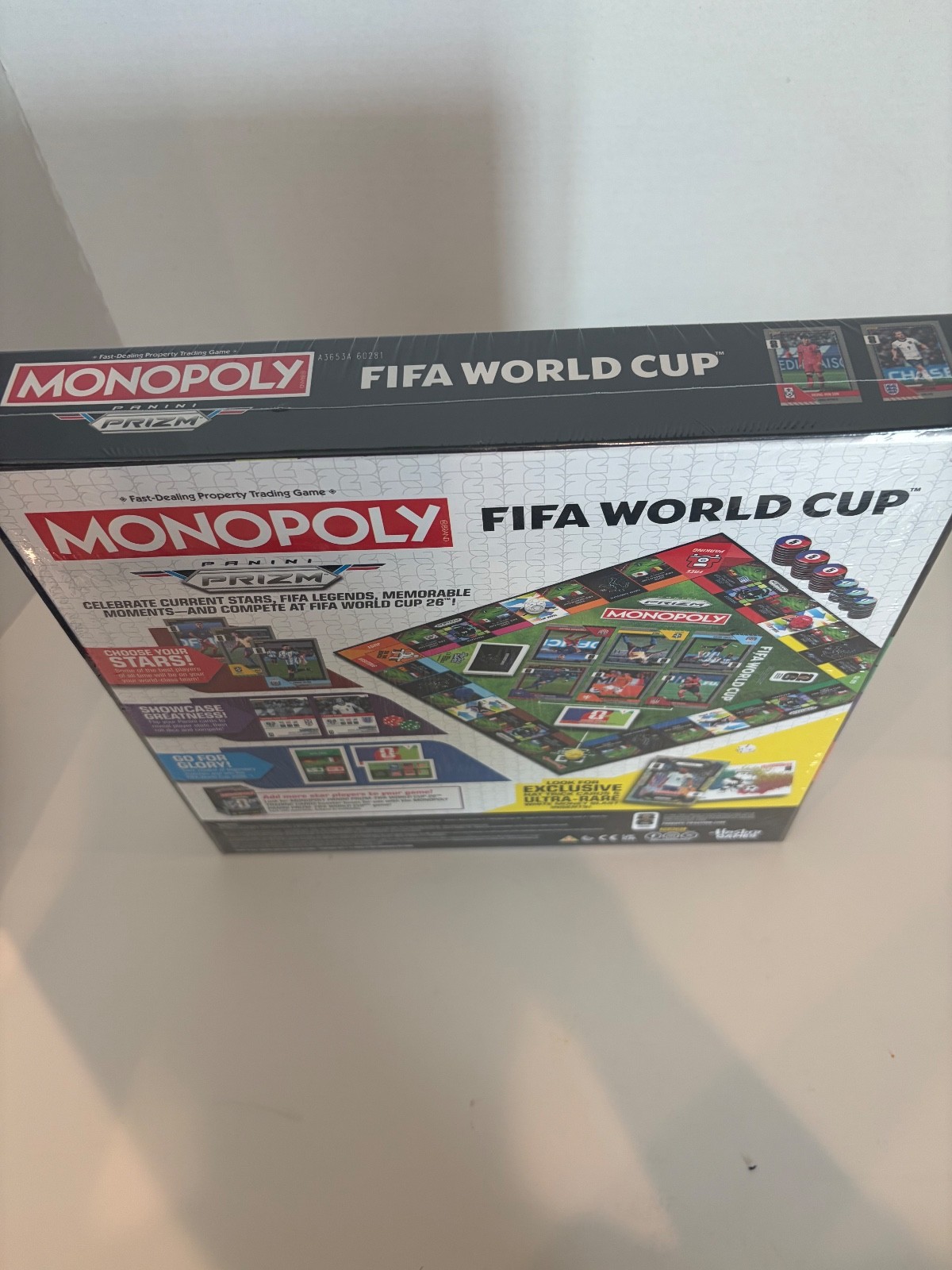 NEW Monopoly Panini Prizm FIFA World Cup Board Game Hasbro Games Exclusive Pack