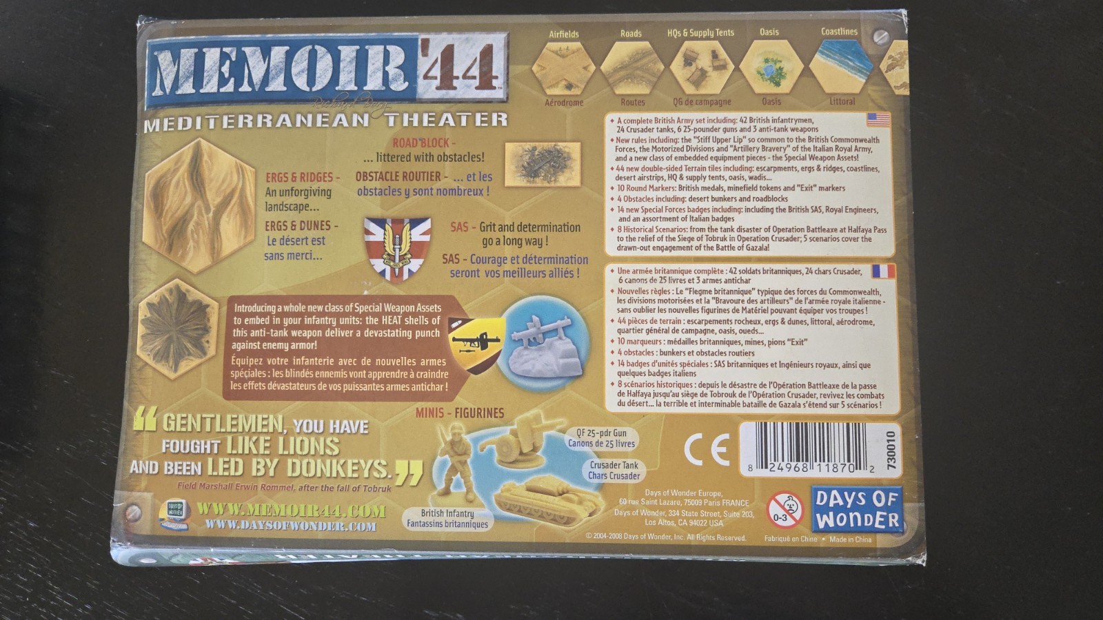 Days of Wonder Memoir 44 Mediterranean – Complete