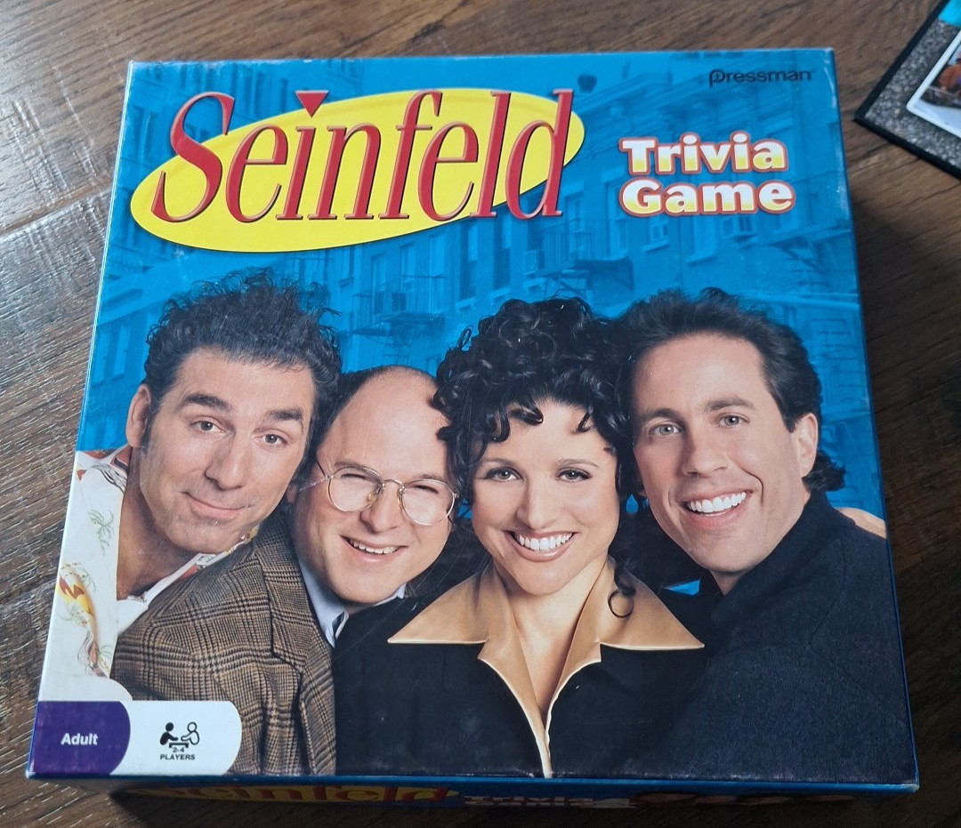 Seinfeld Trivia Board Game 2009 Pressman Complete 90s TV Sitcom Party Game