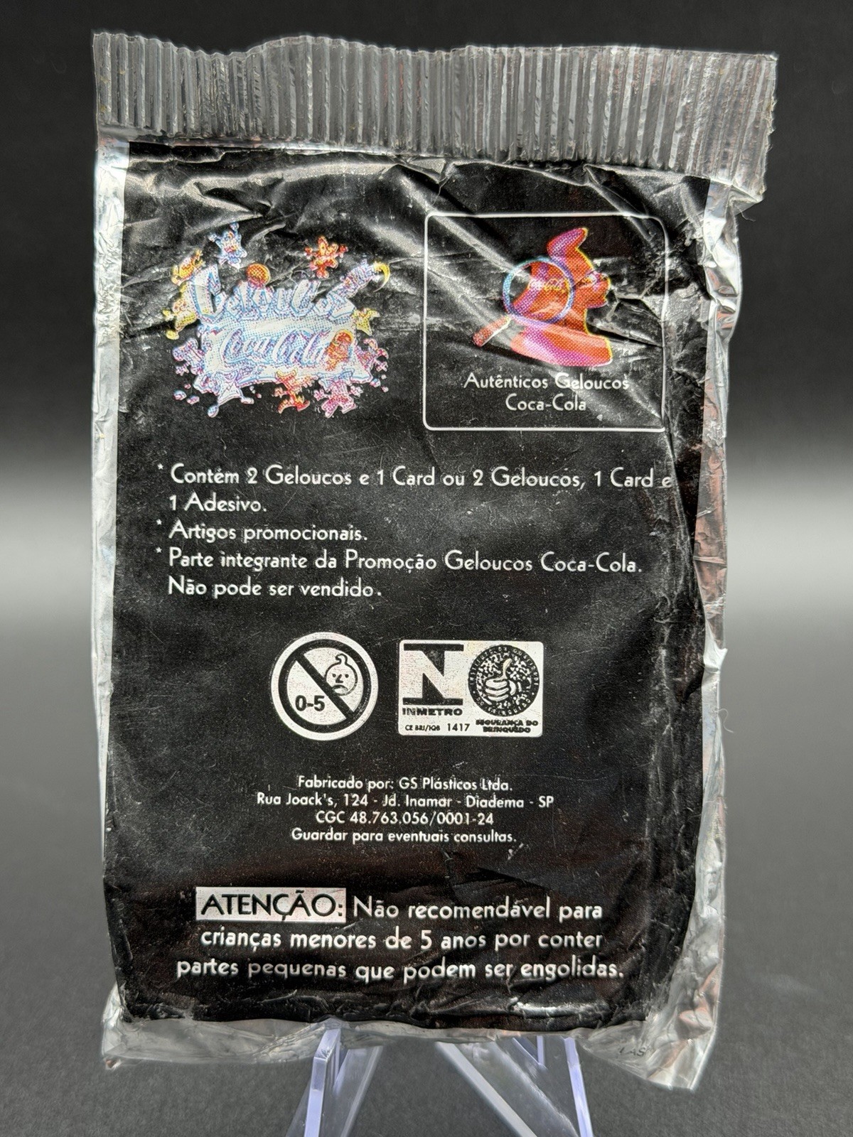 Geloucos Coca-Cola Series 1 Brazil Sealed Pack 2 Figures Card Sticker