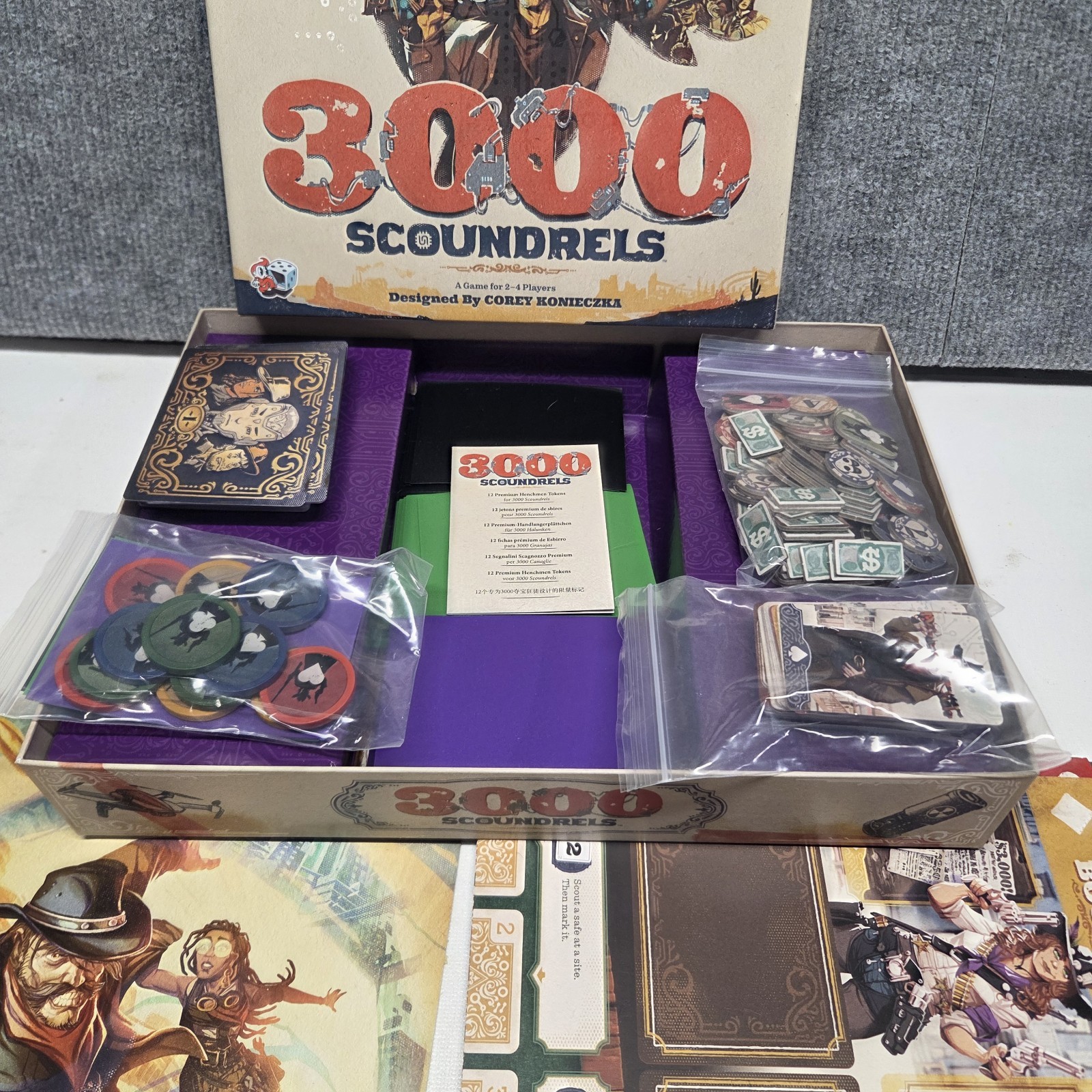 3000 Scoundrels Board Game – Wild West Strategy Game for 2-4 Players, Ages 12+