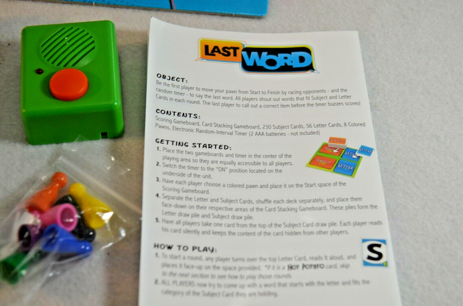 Last Word Board Game Buffalo Ages 14 and Up Complete
