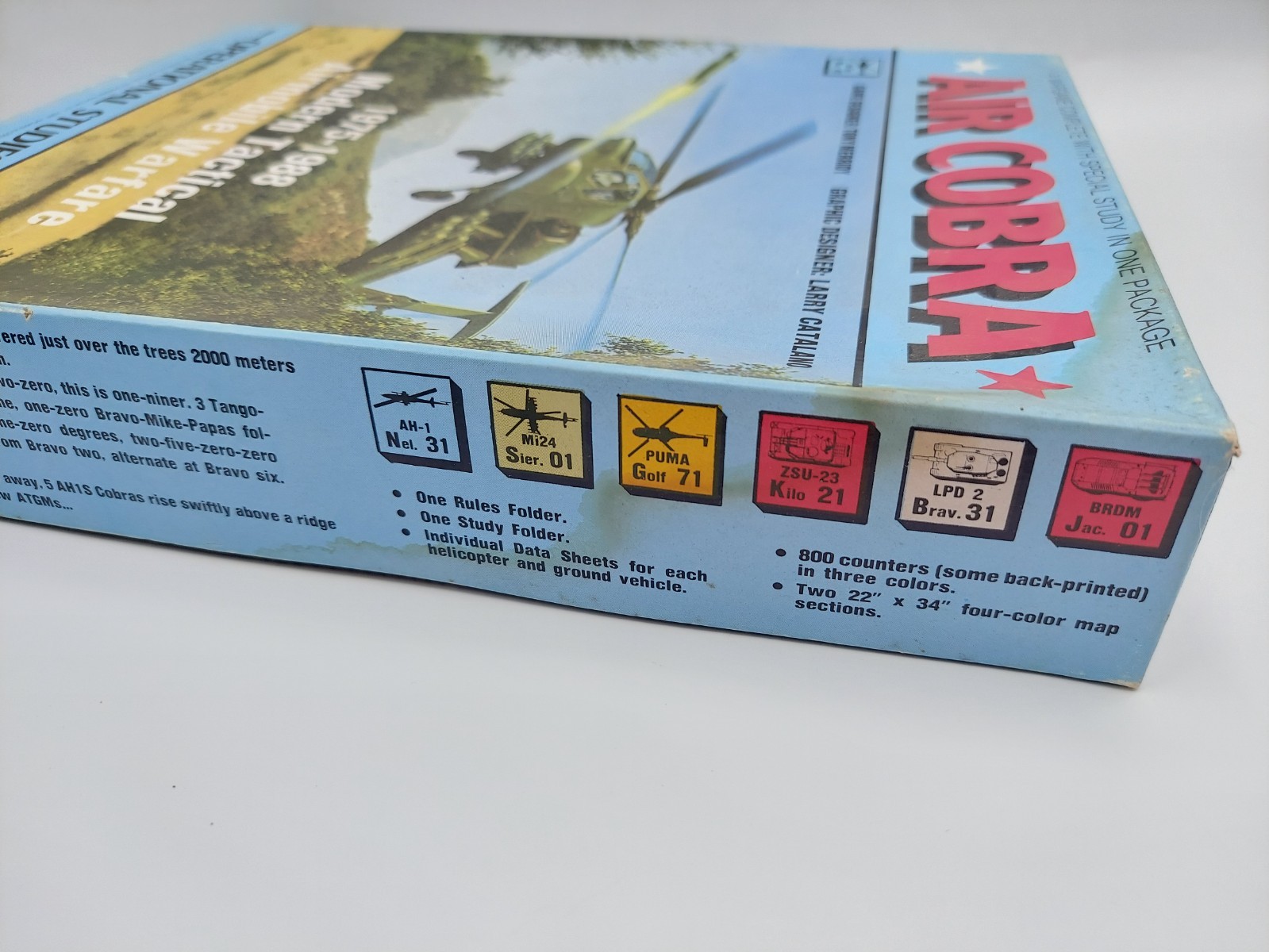 Unpunched Vintage 1980 AIR COBRA Operational Studies Group OSG War Game Complete
