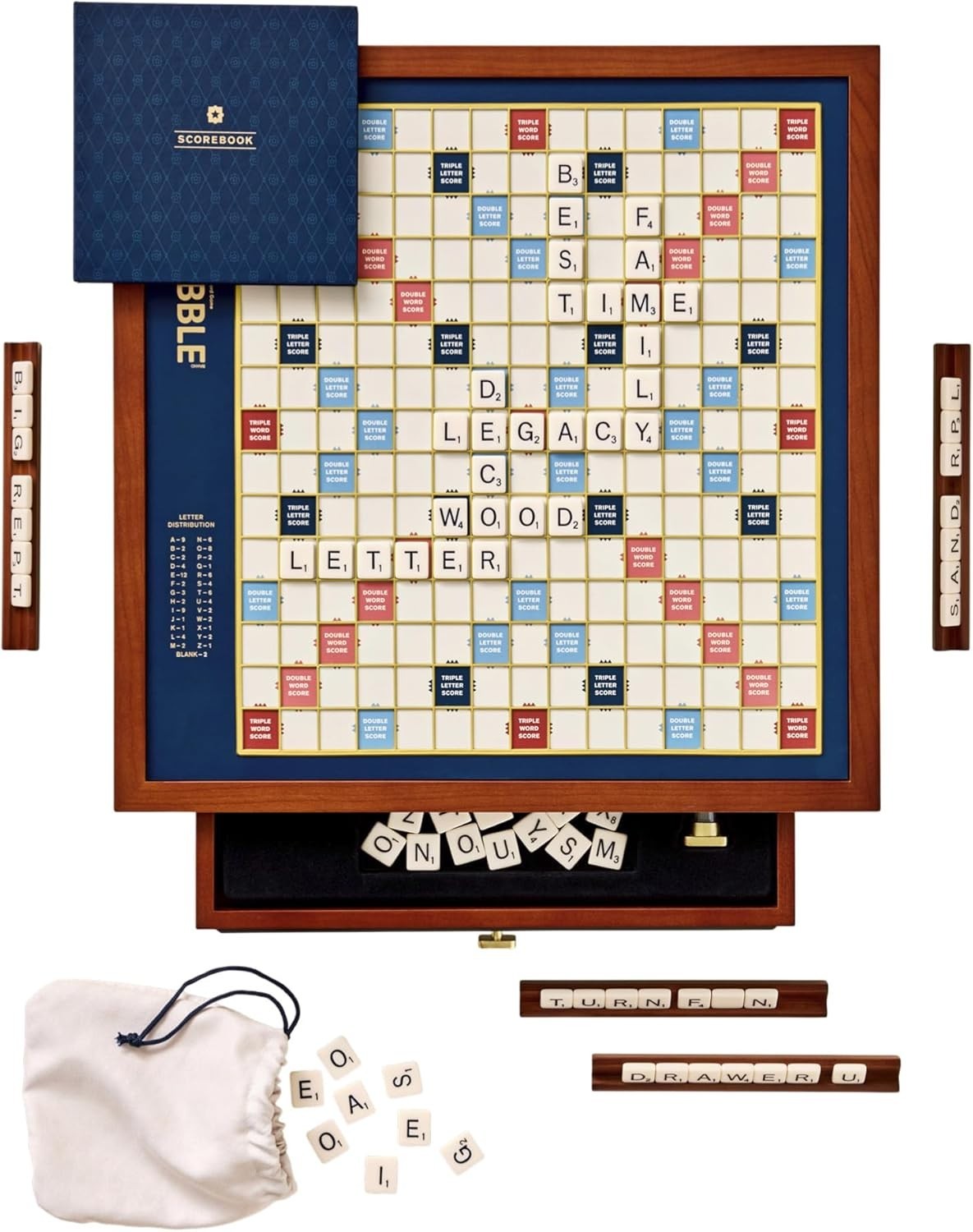 WS Game Company Scrabble Legacy Edition Board Game