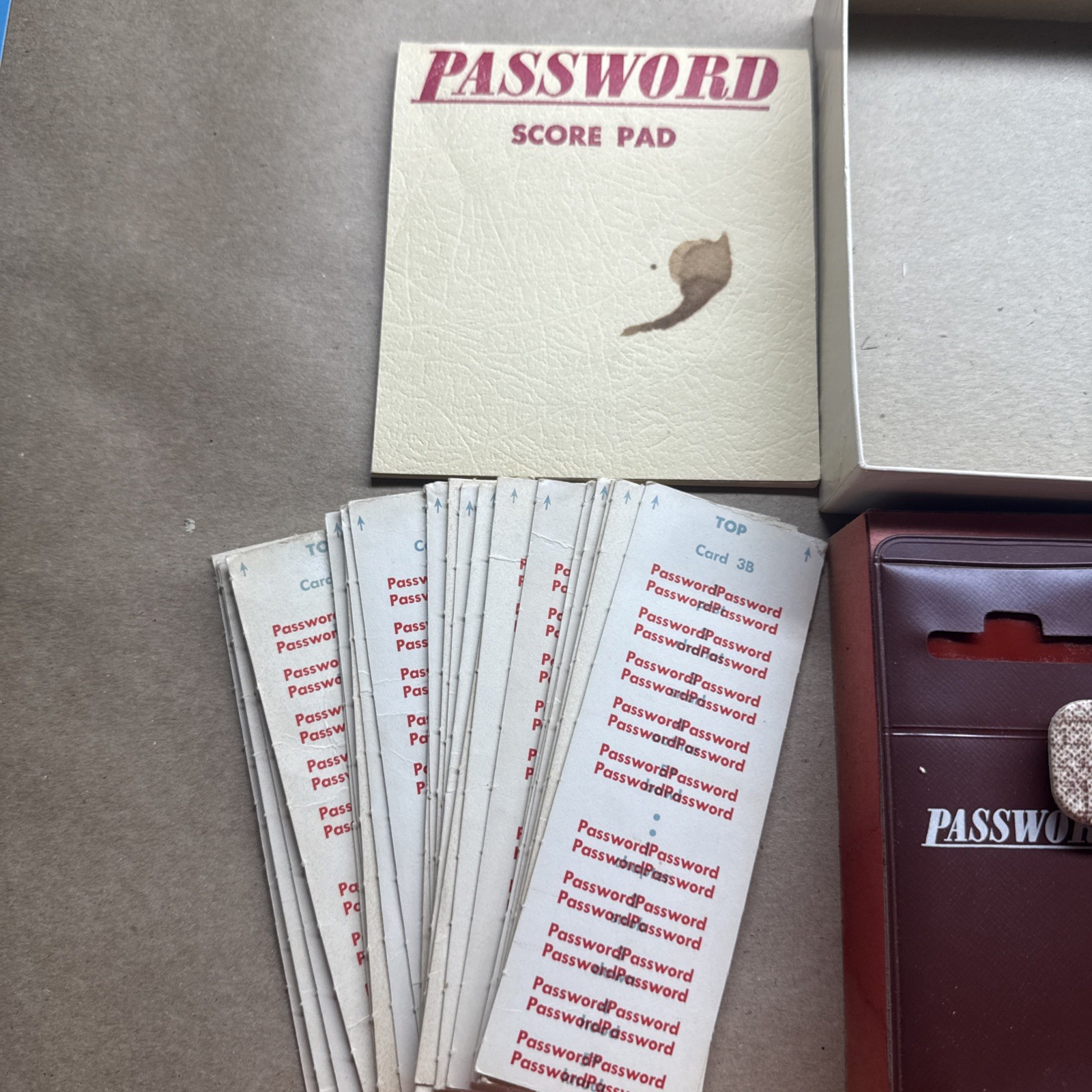 Vintage 1962 Milton Bradley Password Board Game First Edition Complete