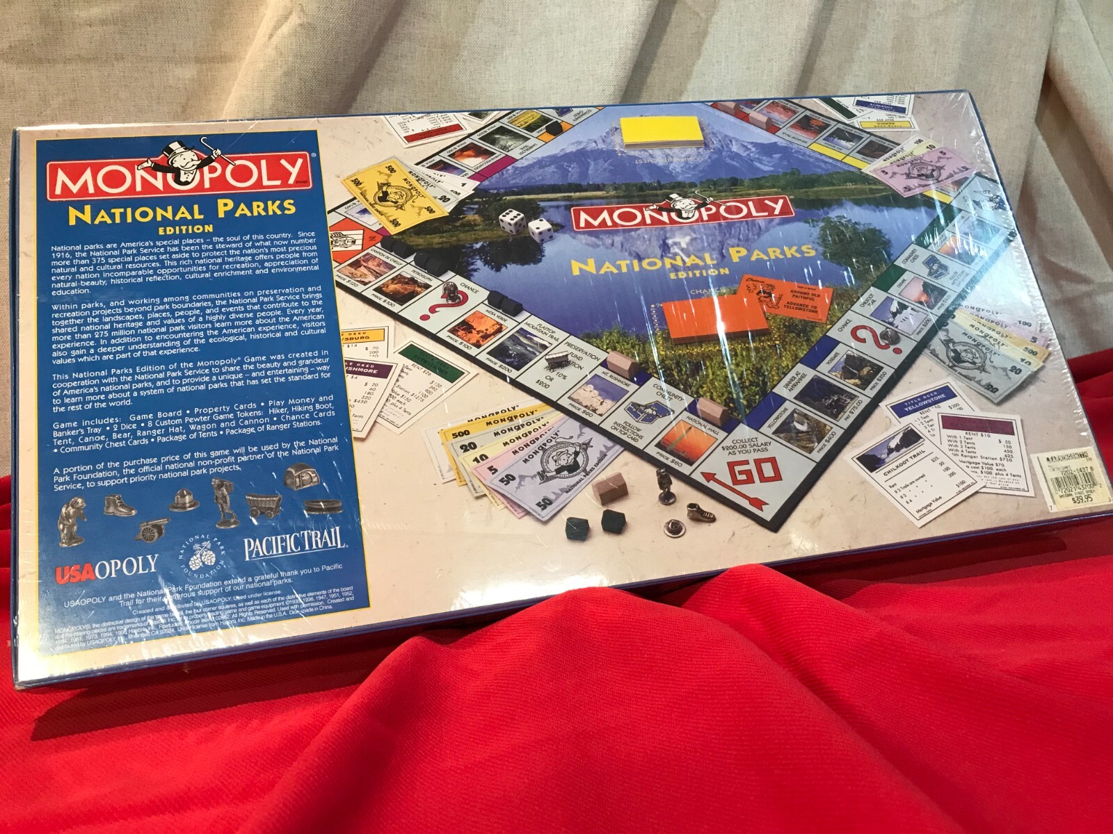 Monopoly “NATIONAL PARKS” Board Game 1998 Edition FACTORY SEALED! w/PEWTER!