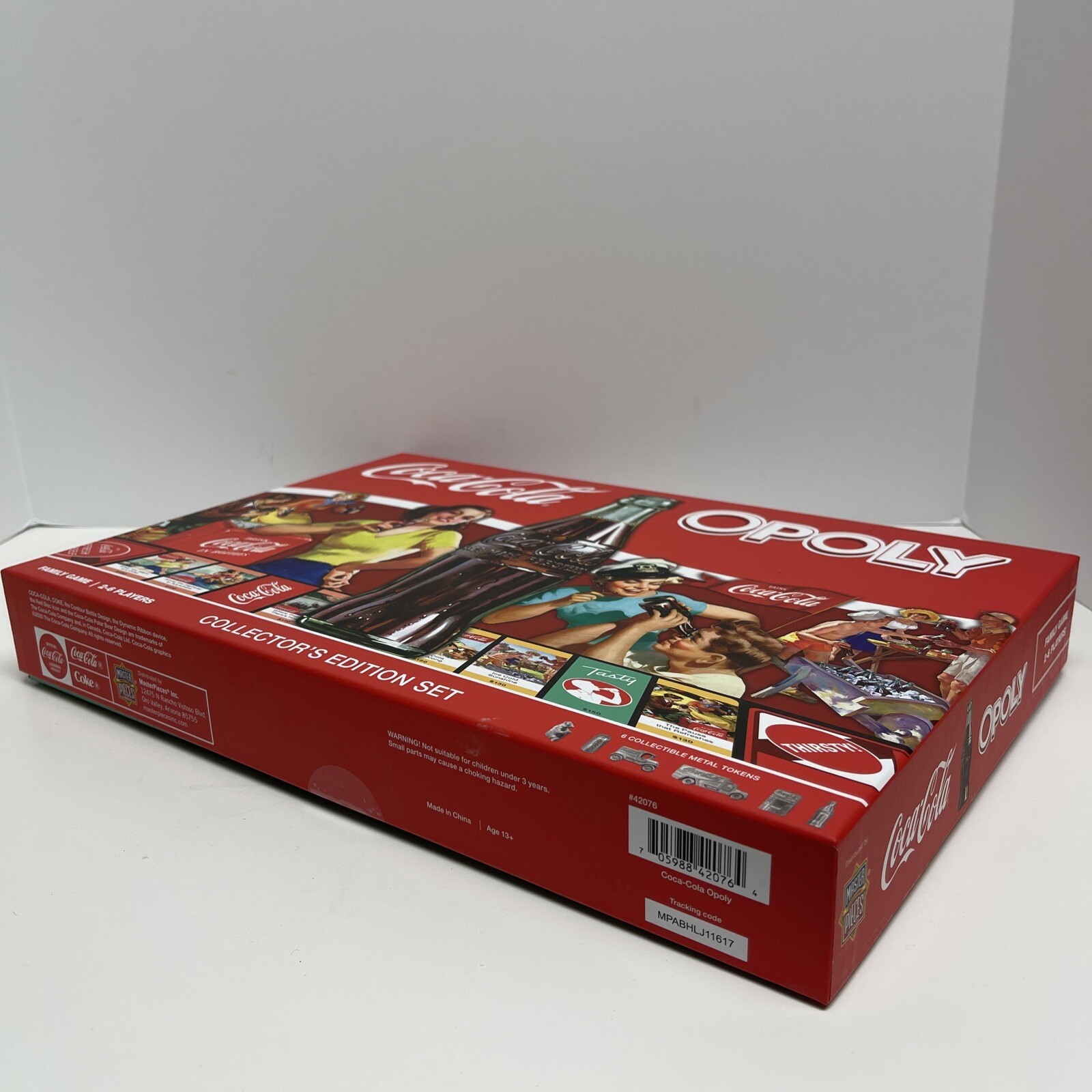 NEW Coca-Cola Opoly Board Game Collector’s Edition 6 Token Set by Masterpieces